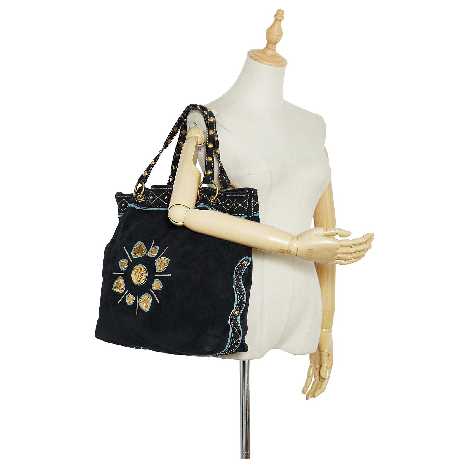 Gucci Black Babouska Irina Tote Suede Leather ref.JC906299 (Sold 