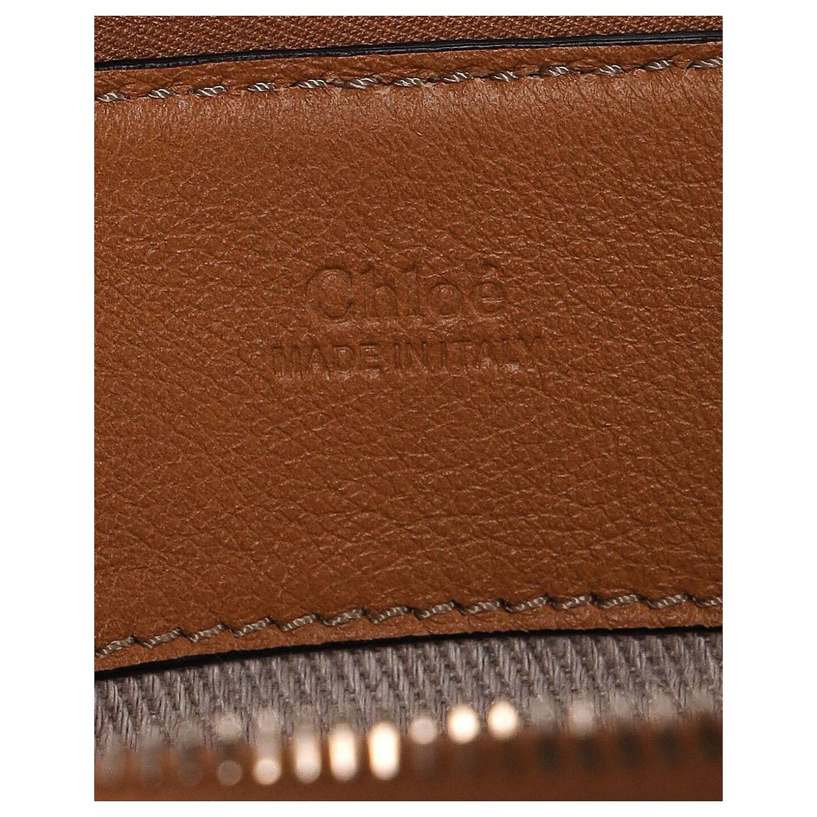 Chloé Chloe Mini Edith Day Bag in Brown Leather ref.906396 - Joli Closet