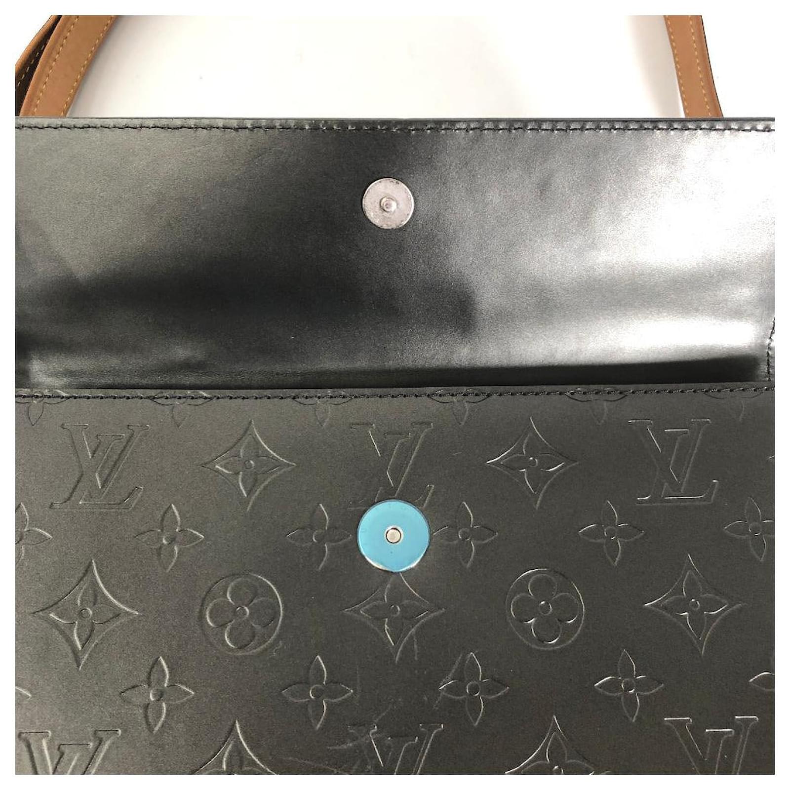 Louis Vuitton Monogram Mat Alston M55122 Black Leather Pony-style calfskin  ref.954056 - Joli Closet