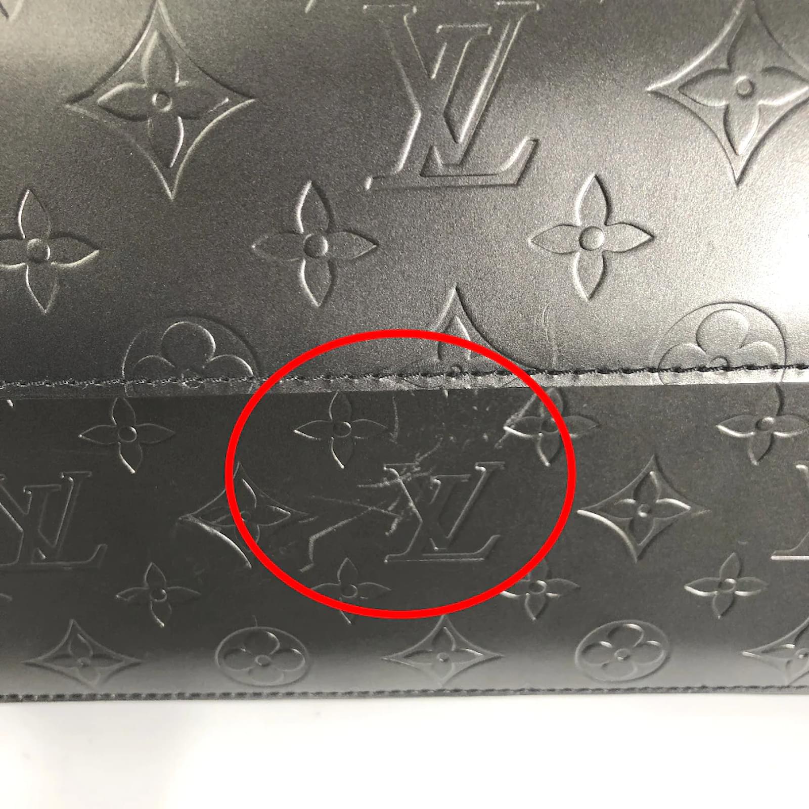 Louis Vuitton Monogram Mat Alston M55122 Black Leather Pony-style calfskin  ref.954056 - Joli Closet