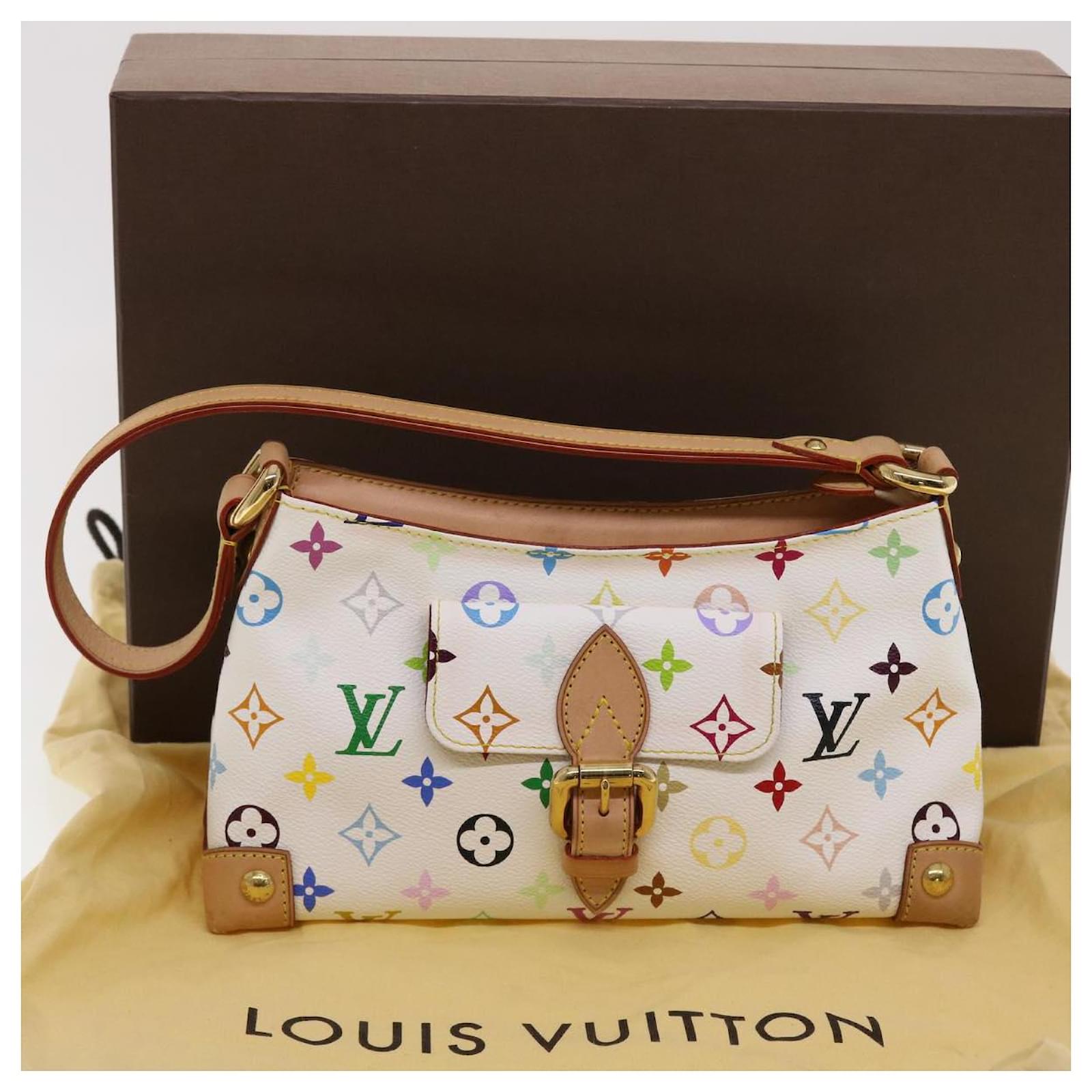 LOUIS VUITTON Monogram Multicolor Eliza Shoulder Bag White M40098 LV Auth  46656
