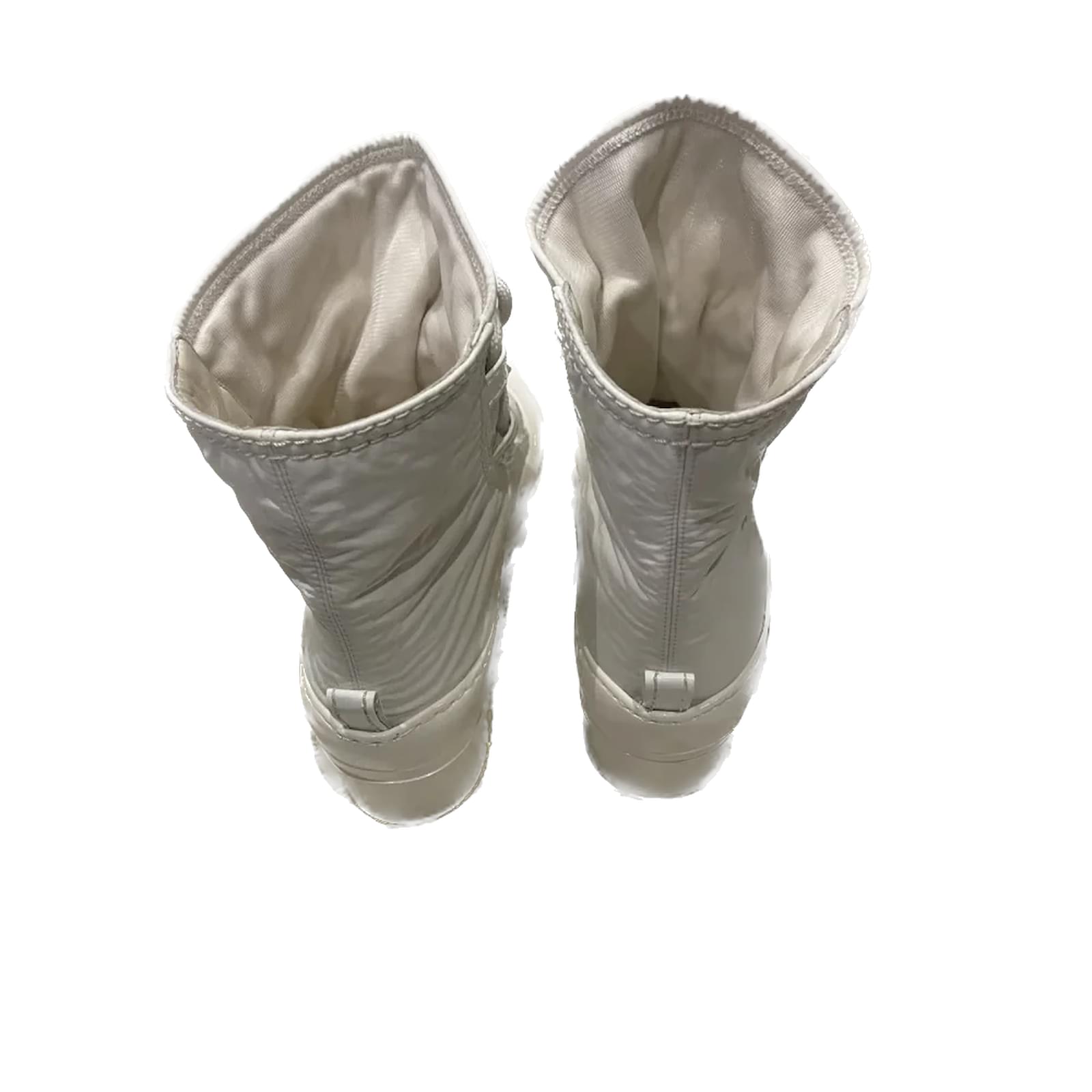 Chanel Womens Rain Boots Boots, White, 39