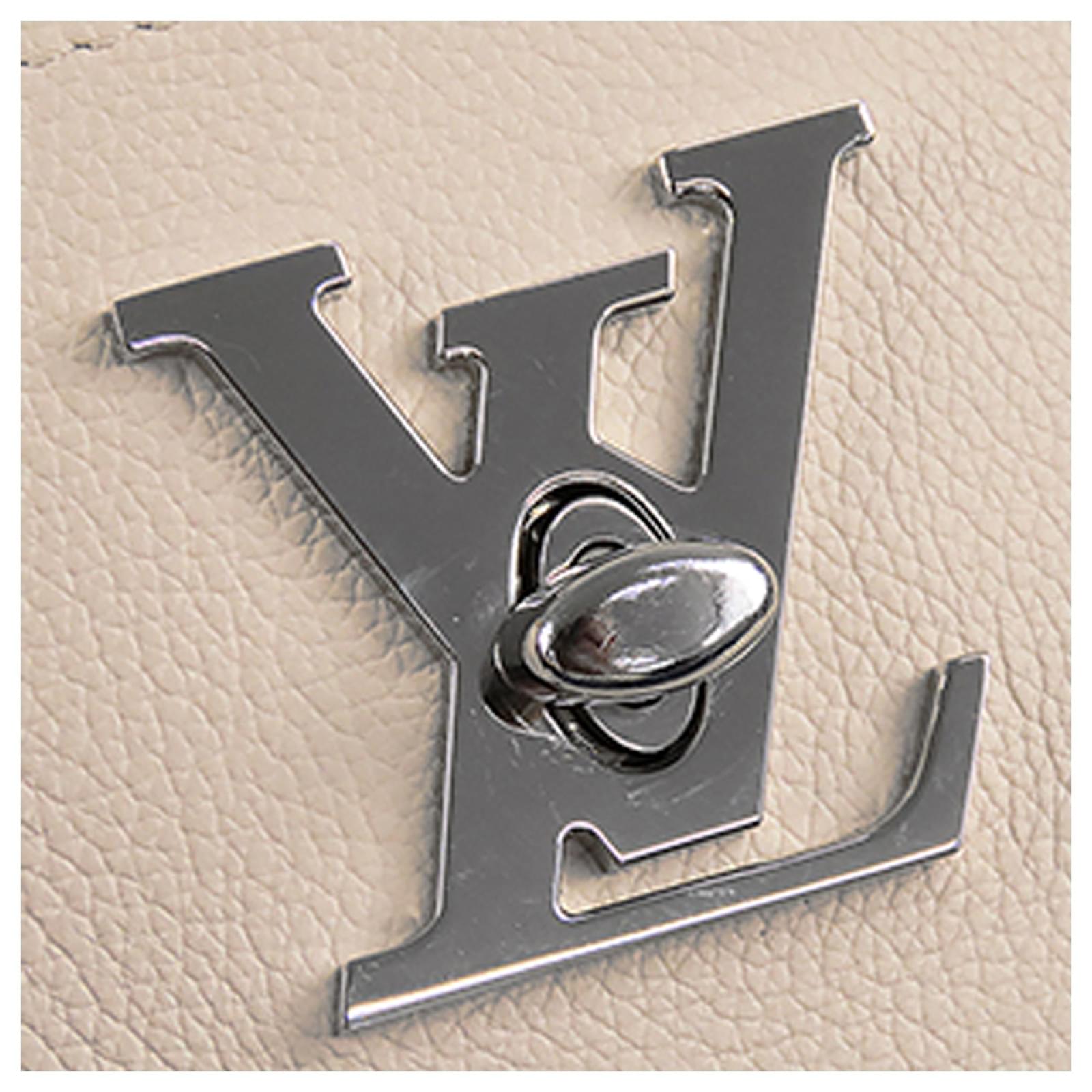 Louis Vuitton White Lockme Go Leather Pony-style calfskin ref.910703 - Joli  Closet