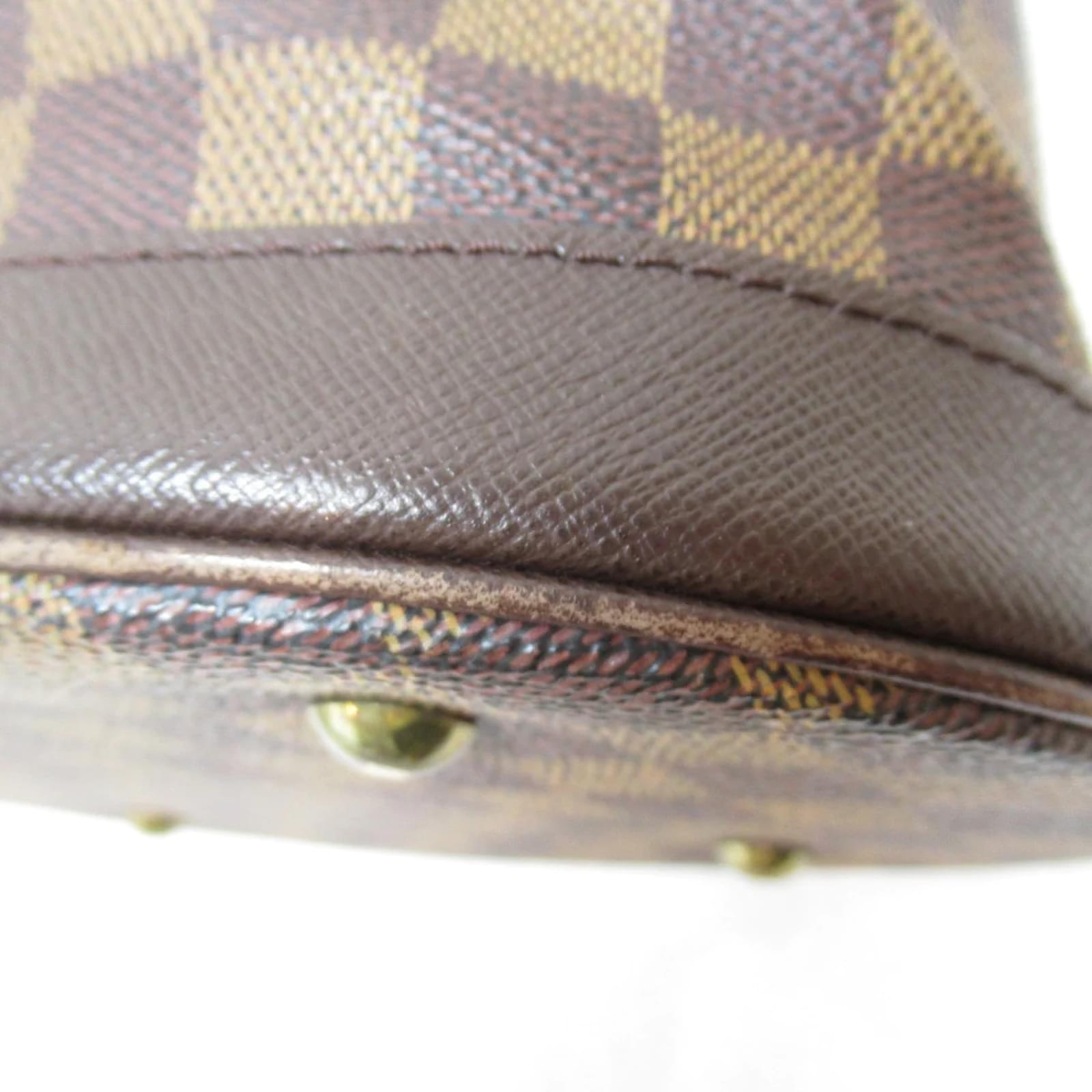 Louis Vuitton Damier Ebene Marais Bucket Bag with Pouch N42240 Brown Cloth  ref.935612 - Joli Closet