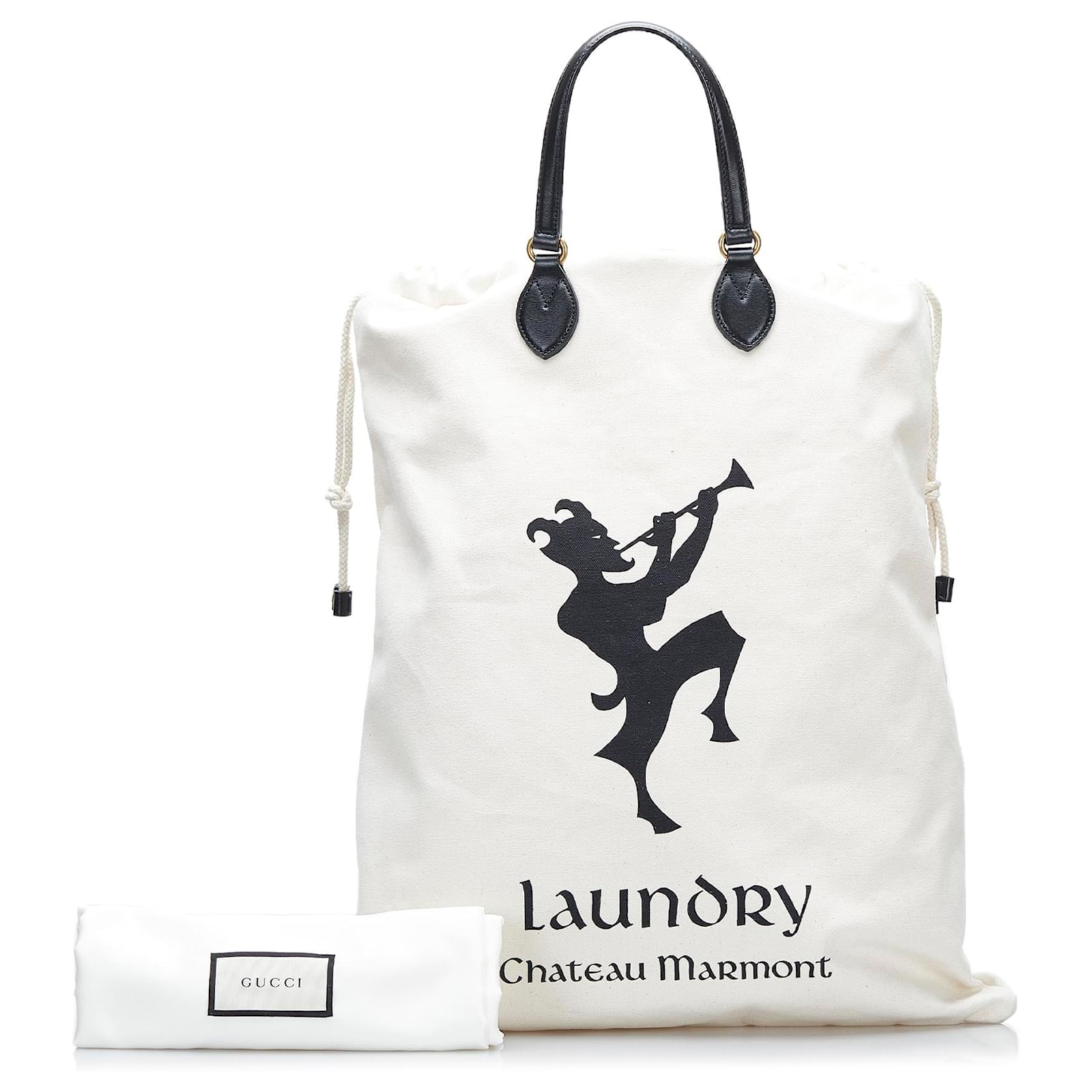 Borsa da lavanderia con coulisse Gucci Brown Chateau Marmont