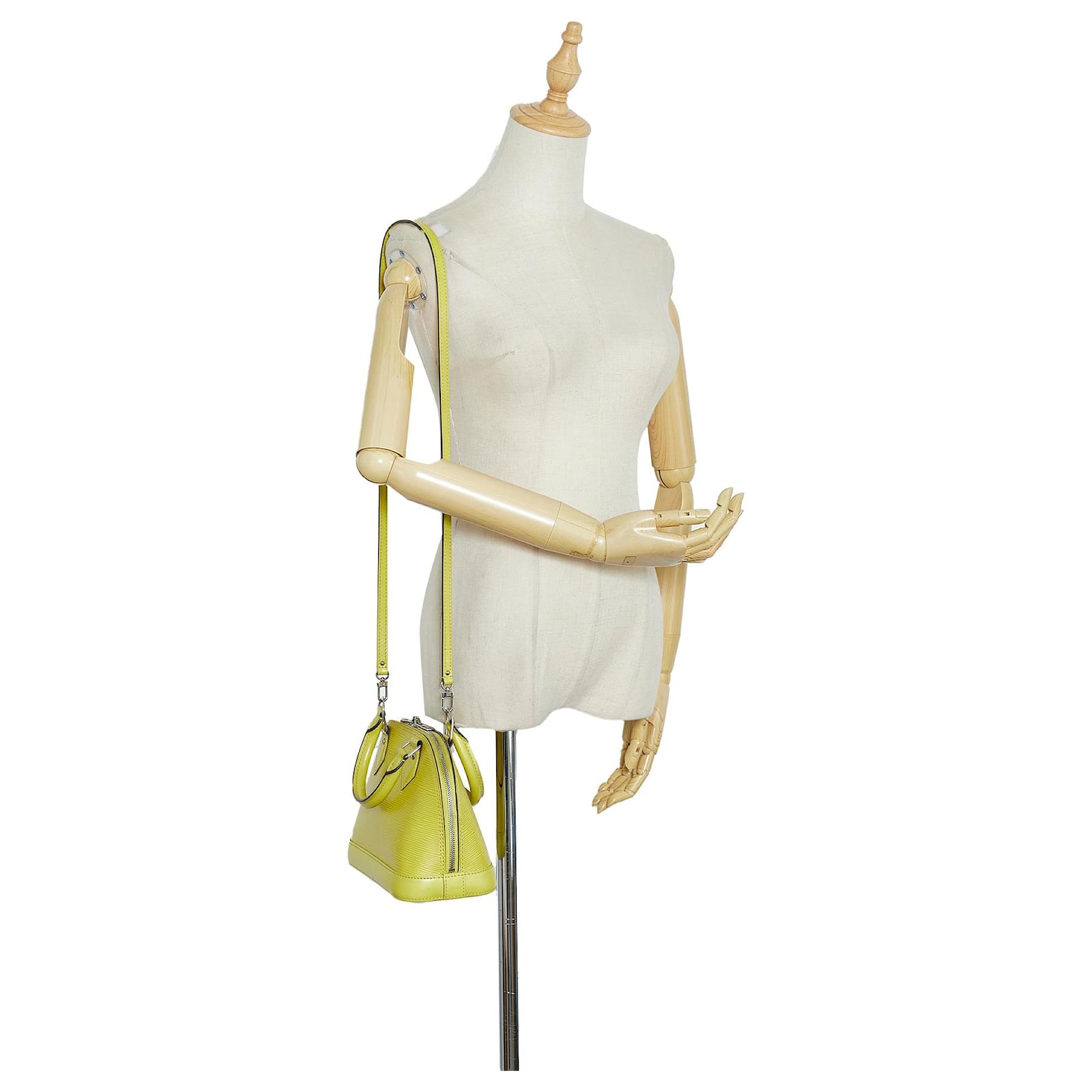 Louis Vuitton Alma Handbag Epi Leather BB Yellow 2339352