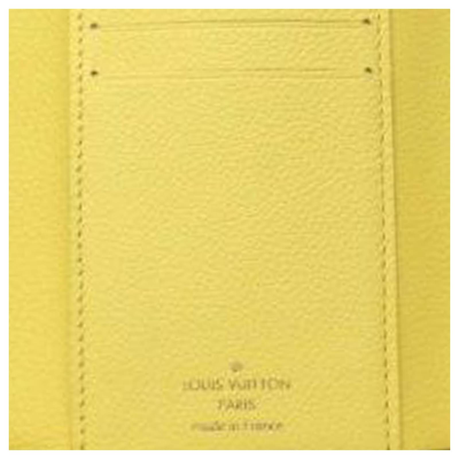 Louis Vuitton Yellow Monogram Empreinte Victorine Wallet Leather ref.913215  - Joli Closet