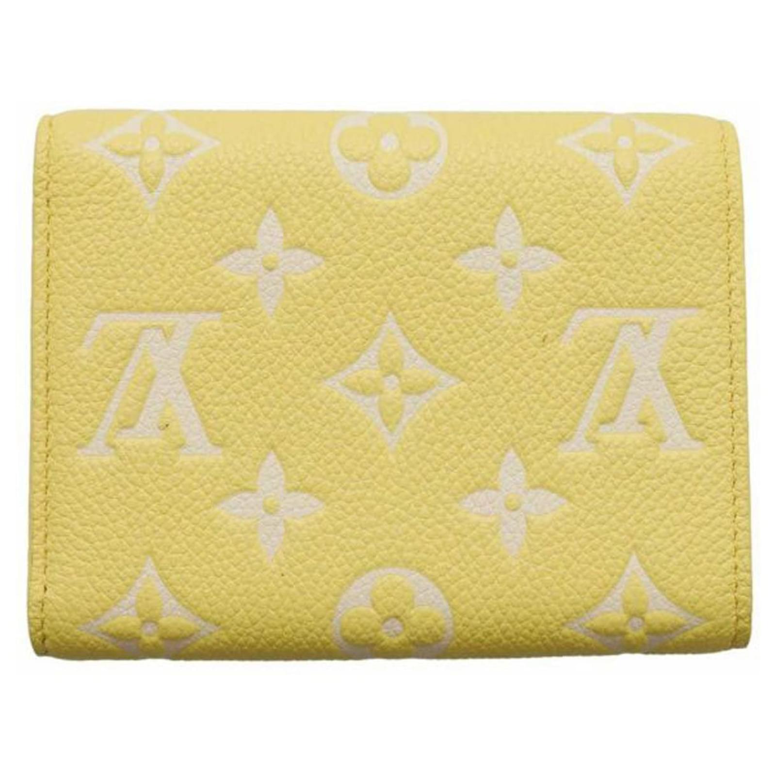 Louis Vuitton Yellow Monogram Empreinte Victorine Wallet Leather ref.913215  - Joli Closet