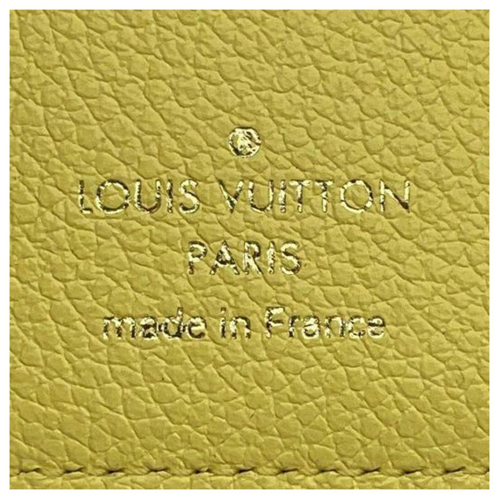 Louis Vuitton Yellow Monogram Empreinte Victorine Wallet Leather ref.913215  - Joli Closet