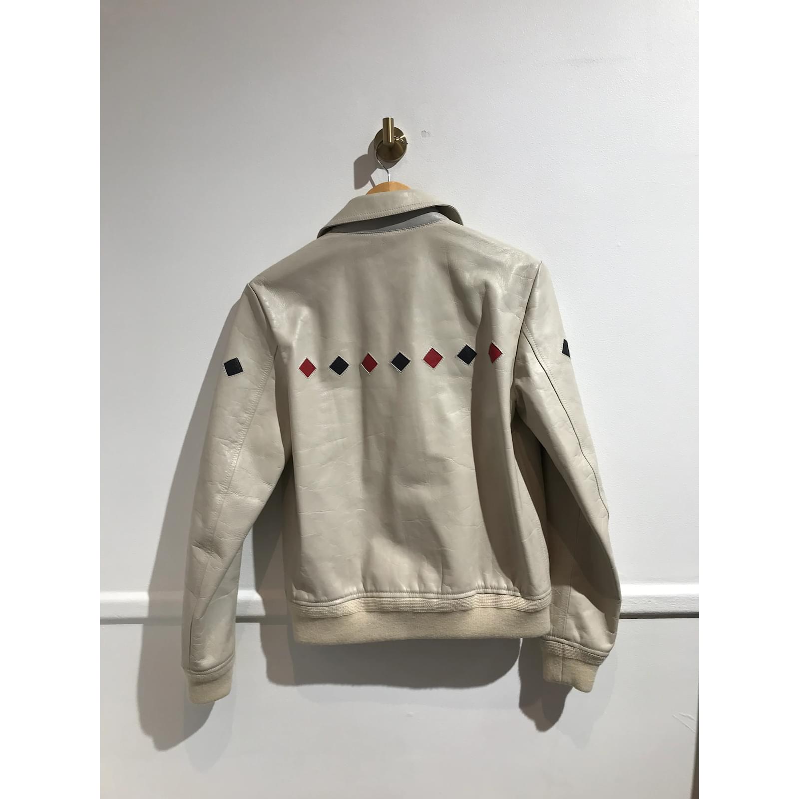 SAINT LAURENT Jackets T.International S Leather Beige ref