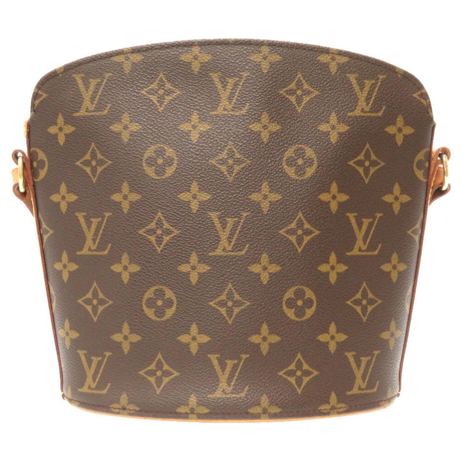 Louis Vuitton Louis Vuitton Drouot Ebene Damier Canvas Shoulder Bag
