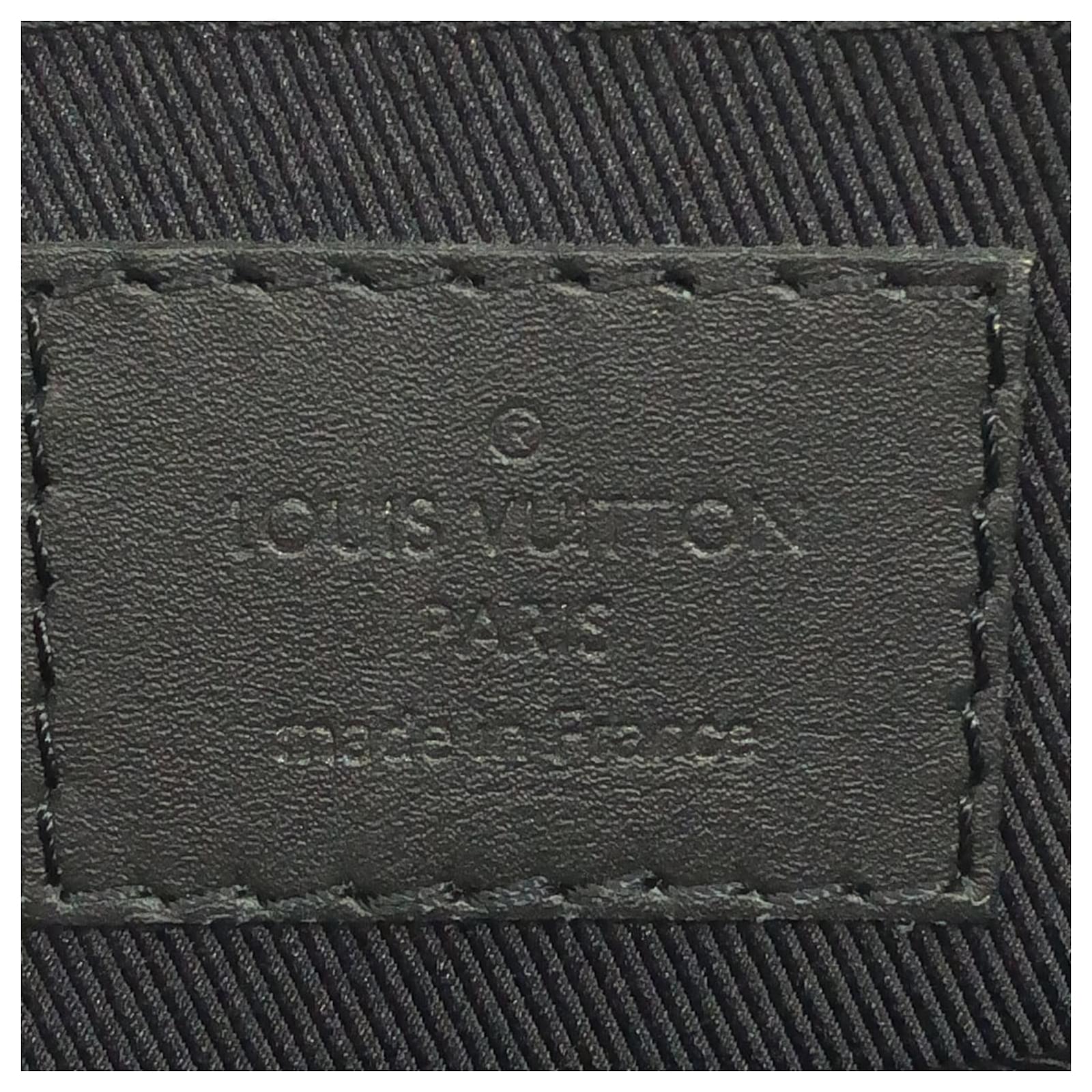 Louis Vuitton Black Damier Infini District Pochette Leather Pony