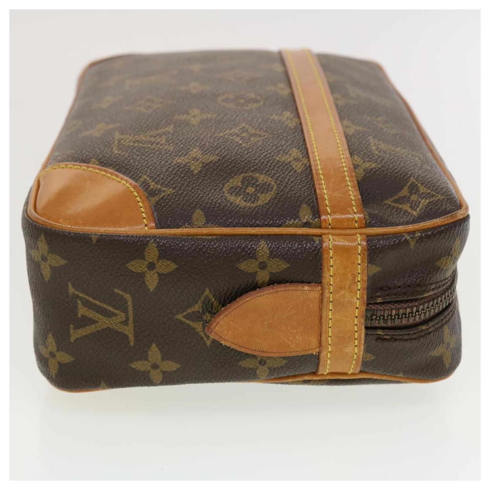 Auth Louis Vuitton Monogram Compiegne 28 Pouch Clutch Bag M51845