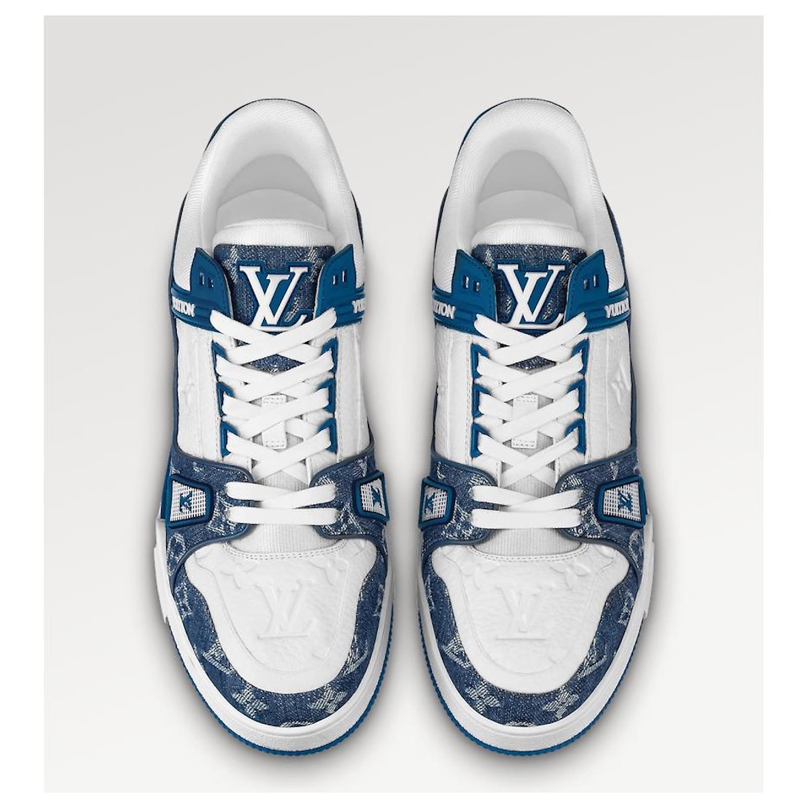Louis Vuitton beverly hills sneaker white/blue for men LV - luxury shoes -  Men's Clothing & Shoes, Facebook Marketplace