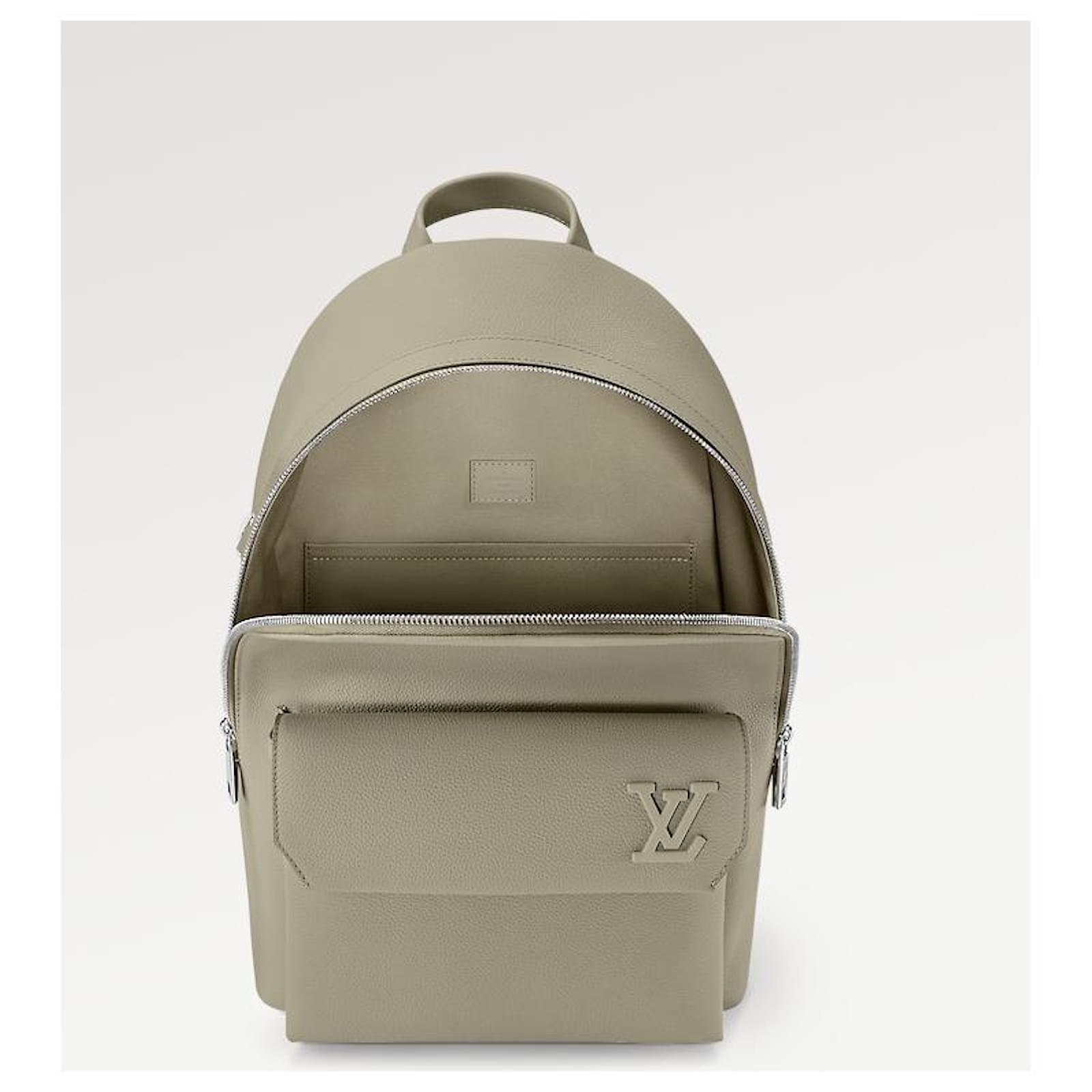 Louis Vuitton LV Takeoff Backpack Light green Leather ref.915739