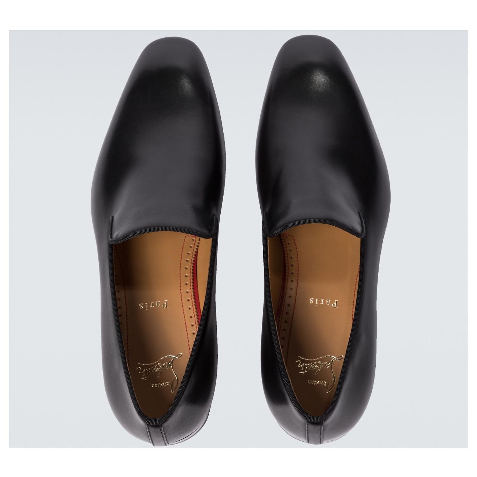 CHRISTIAN LOUBOUTIN Black Dandelion Loafers Leather ref.915899 - Joli ...