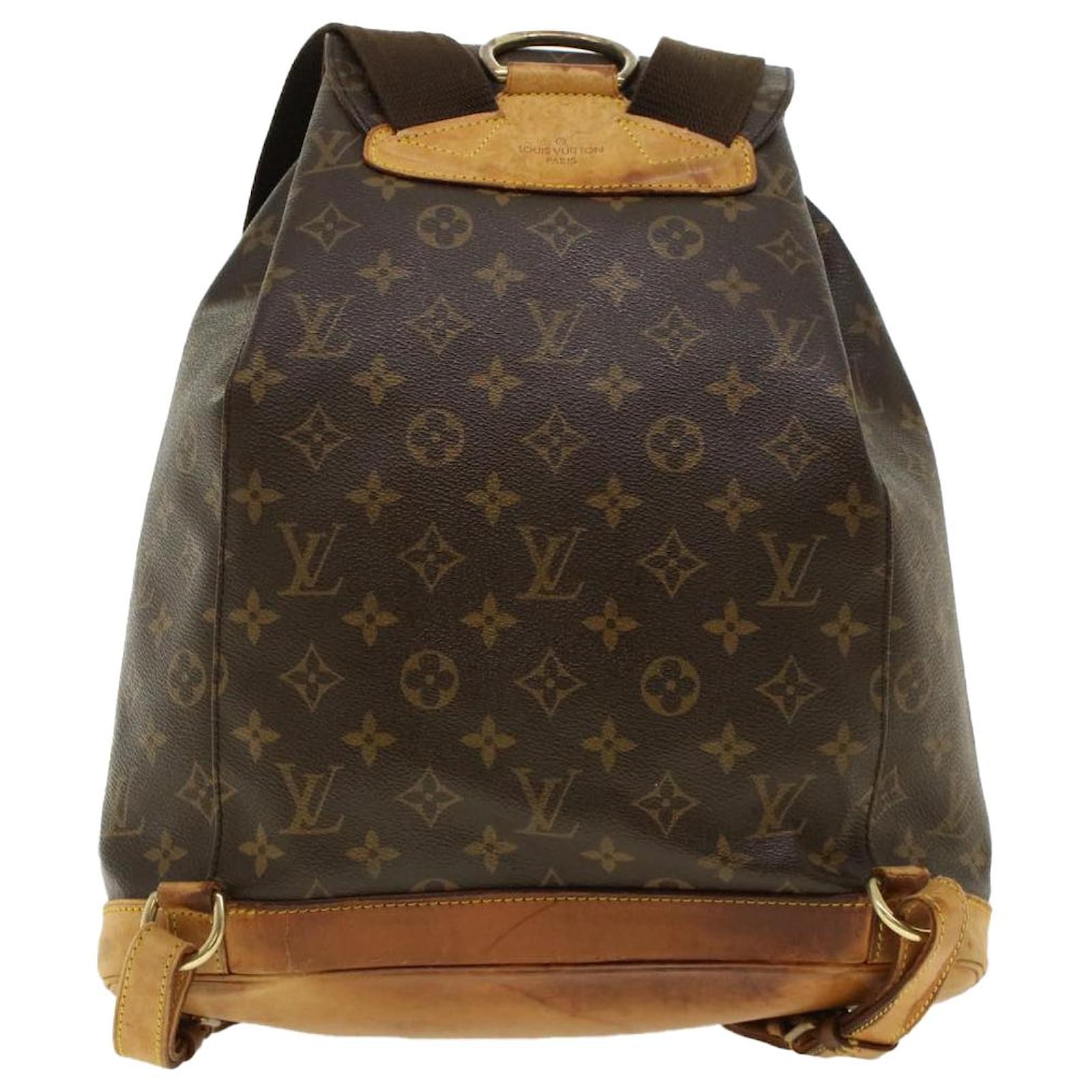 LOUIS VUITTON Monogram Montsouris GM Backpack M51135 LV Auth 41617