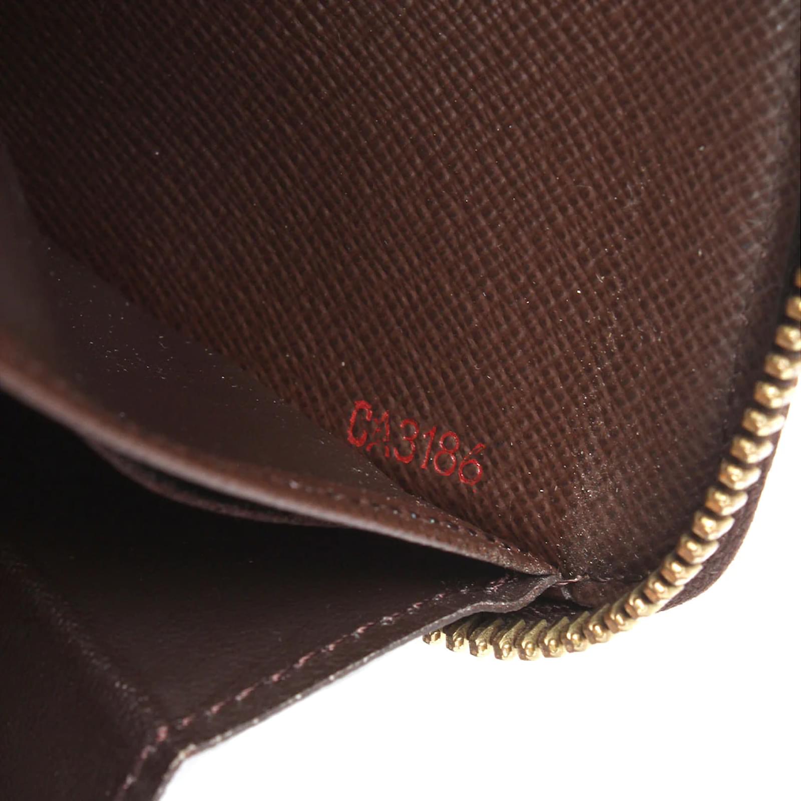 Louis Vuitton Damier Ebene Zippy Wallet Brown Cloth ref.916692 - Joli Closet