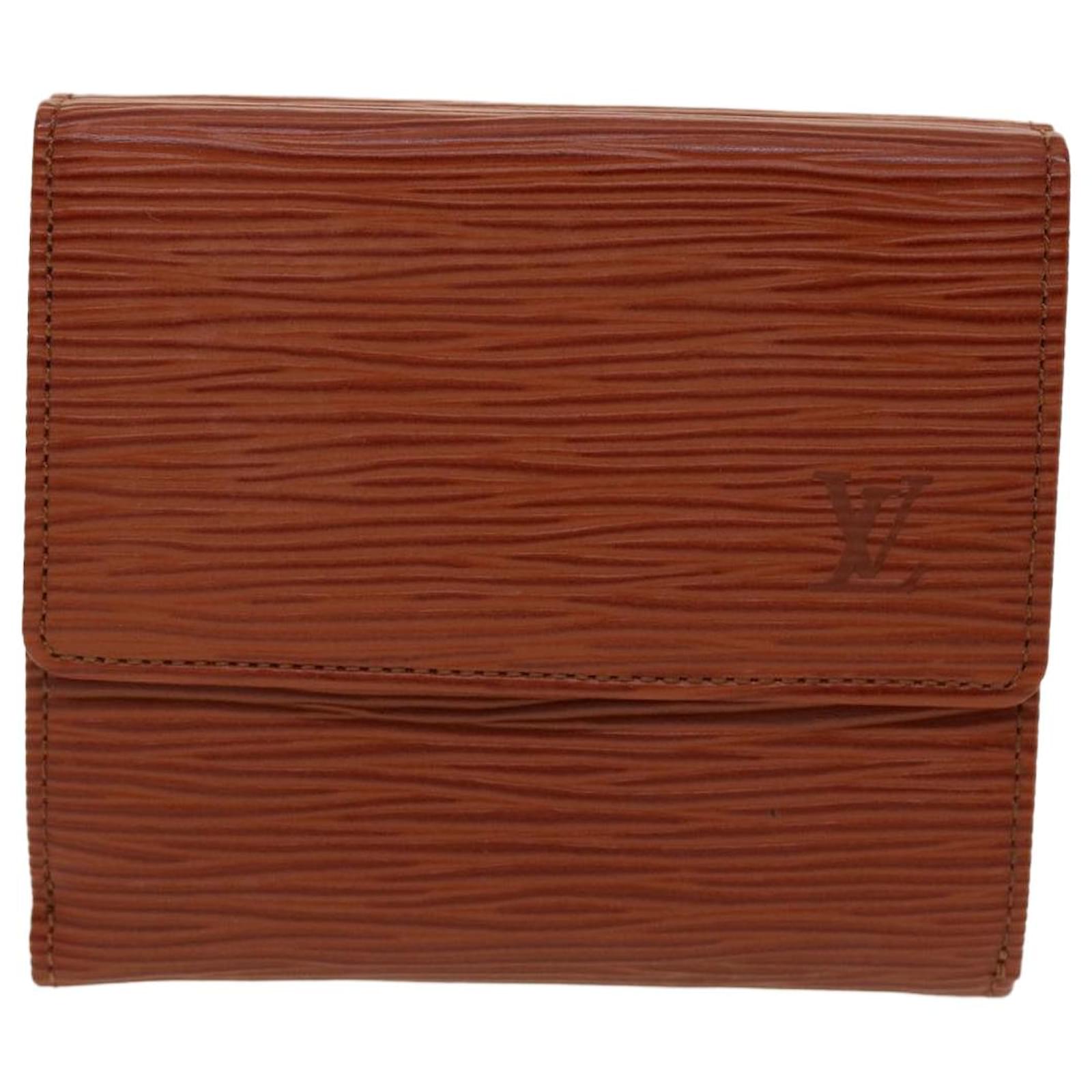 Authentic Louis Vuitton Epi Bifold Wallet Brown LV Preowned