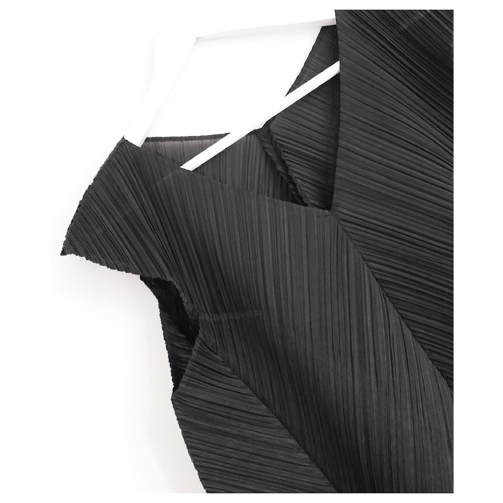 Issey Miyake Pleated Stretch Silk Dress with Dragon Print