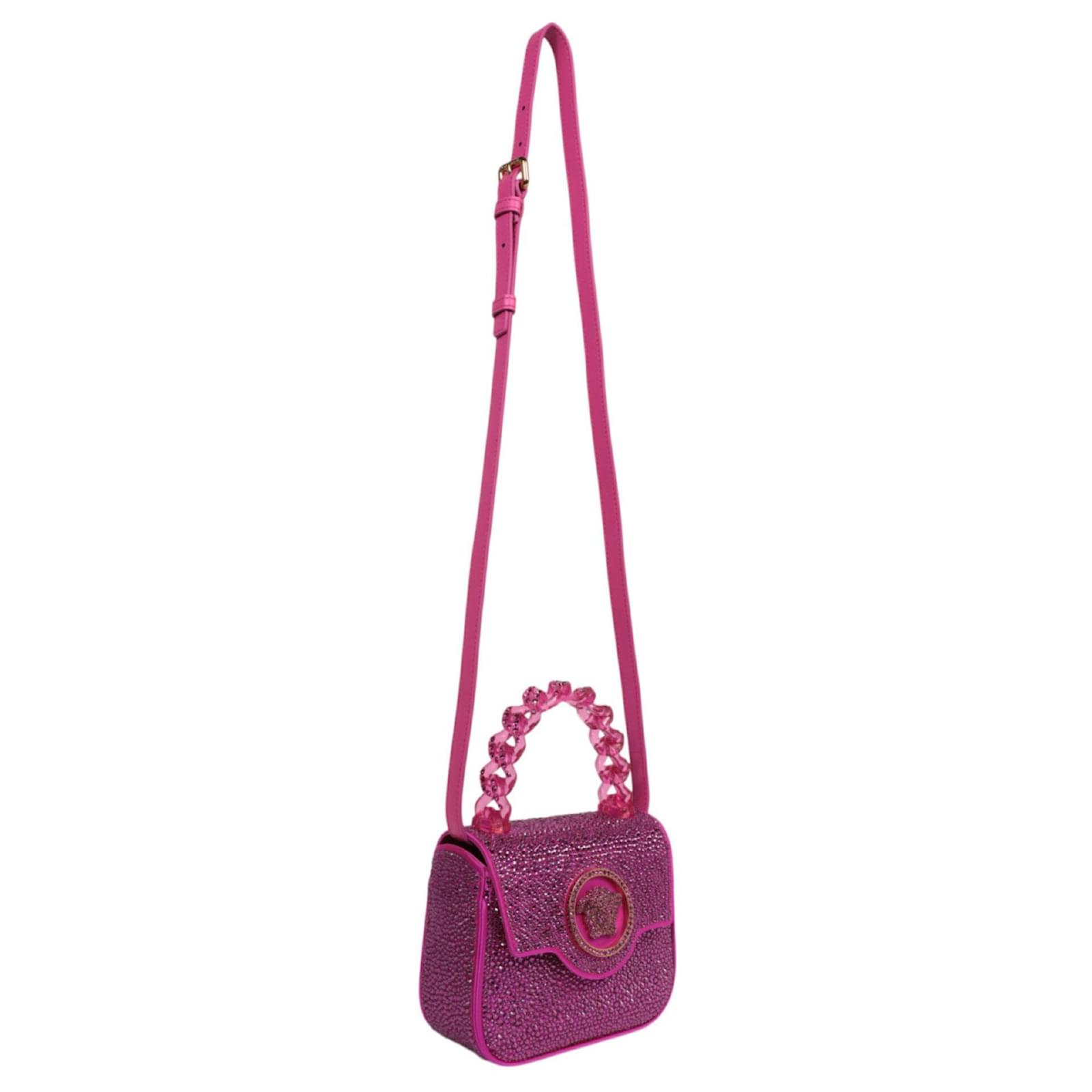 Versace Crystal La Medusa Mini Bag Pink Joli Closet
