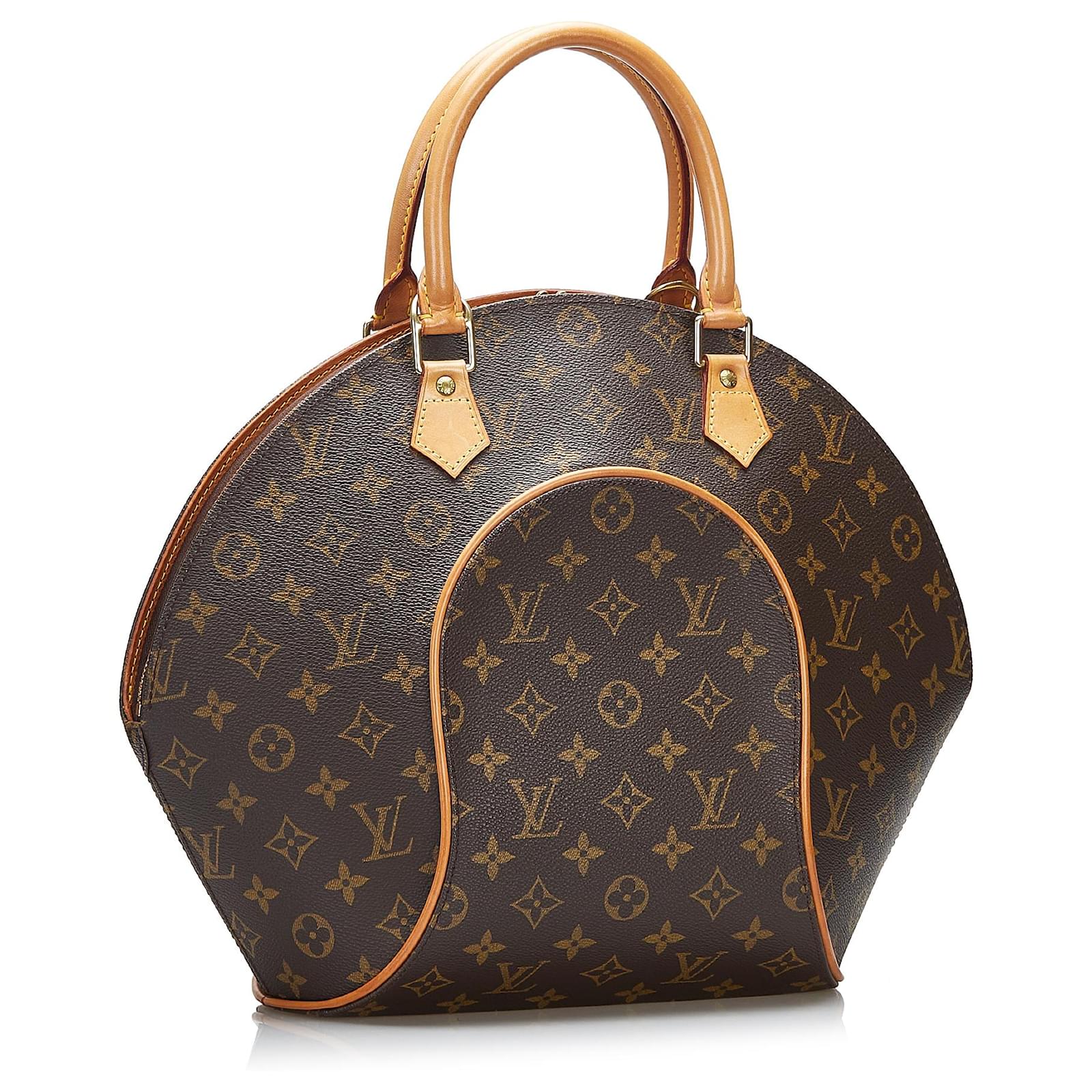 Louis Vuitton Discontinued Monogram Ellipse MM Bowler Bag Leather