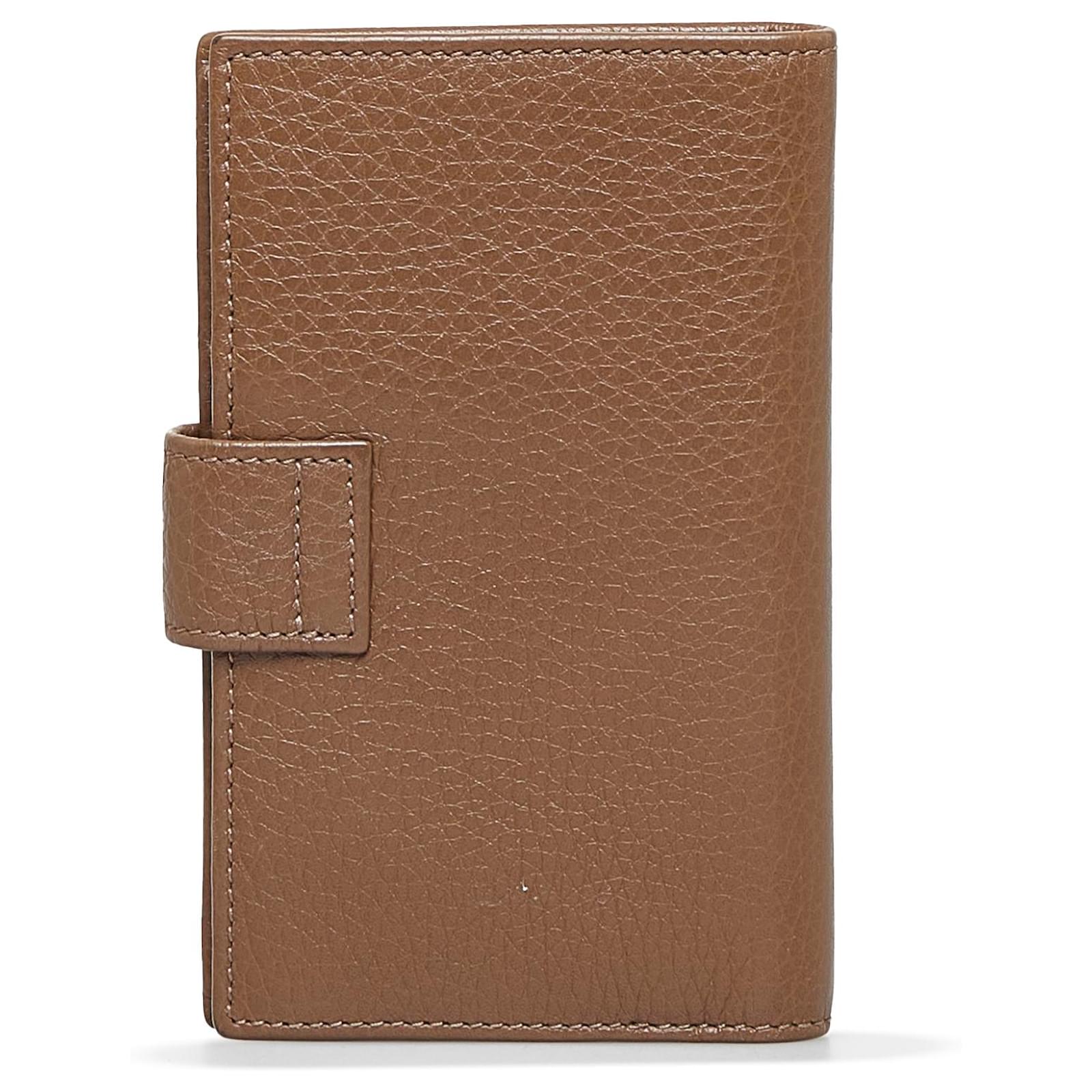 Gucci Brown Guccissima Leather Passport Case Gucci