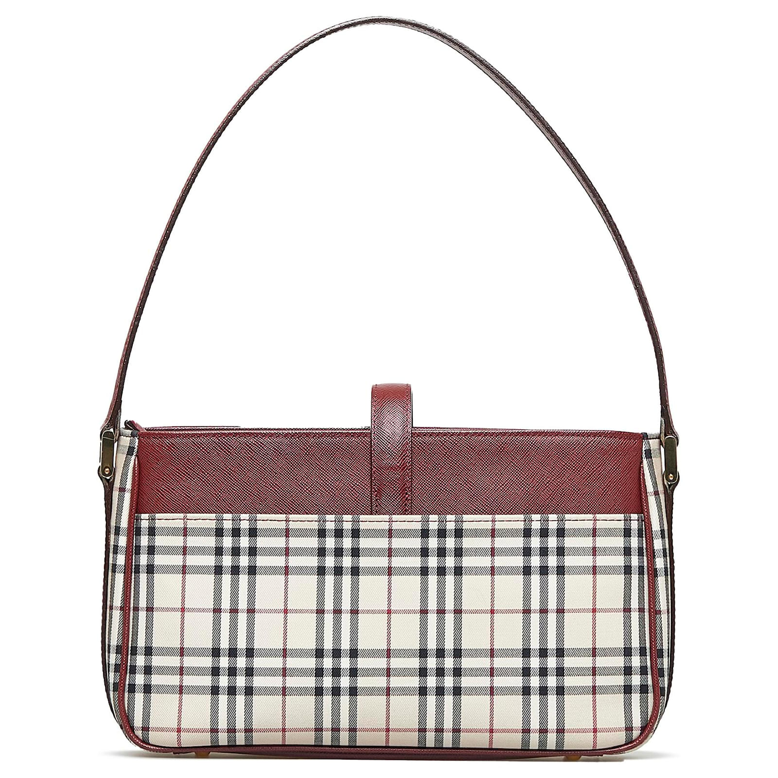 BURBERRY NOVA CHECK BAGUETTE BAG