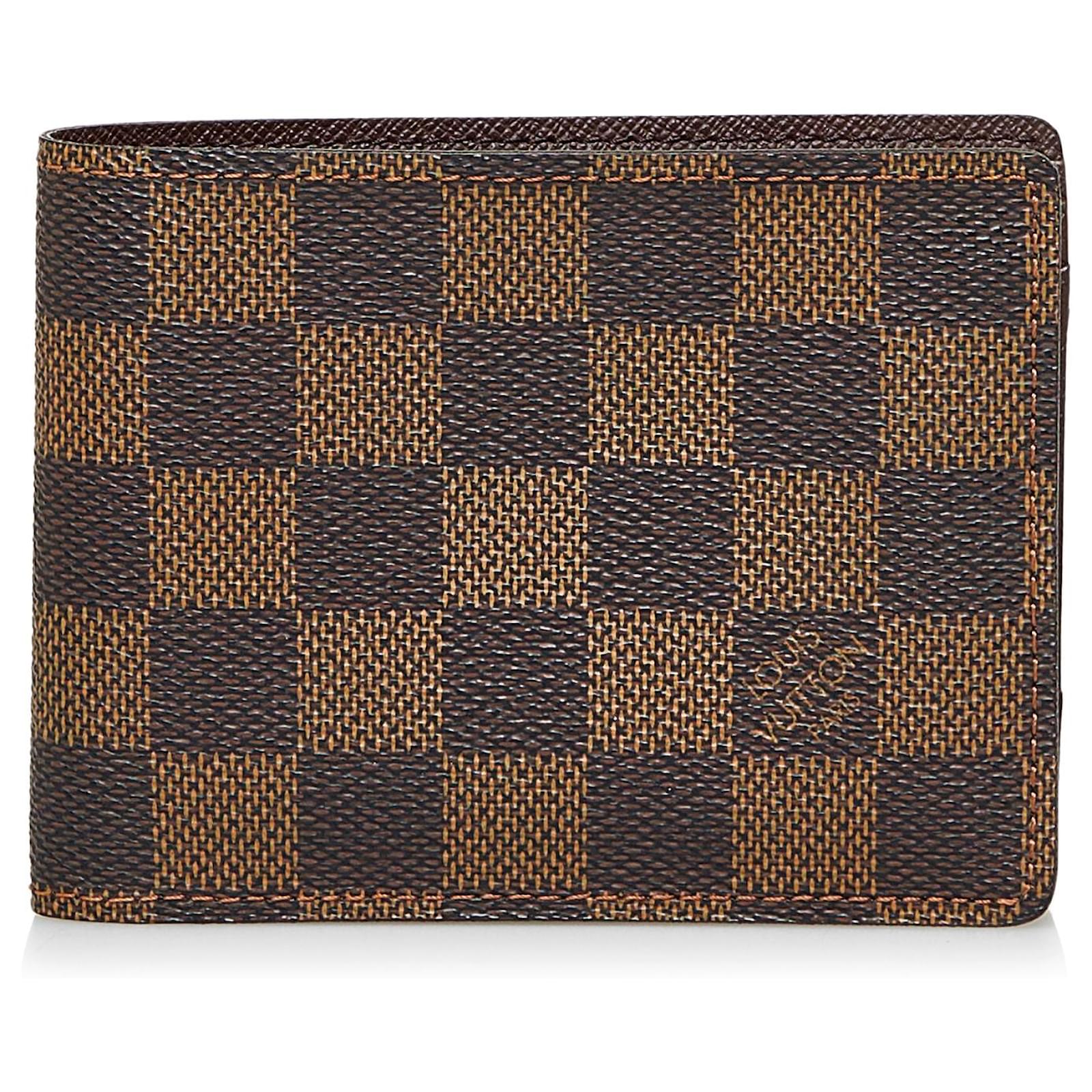 Louis Vuitton Damier Ebene Canvas Marco Wallet Louis Vuitton