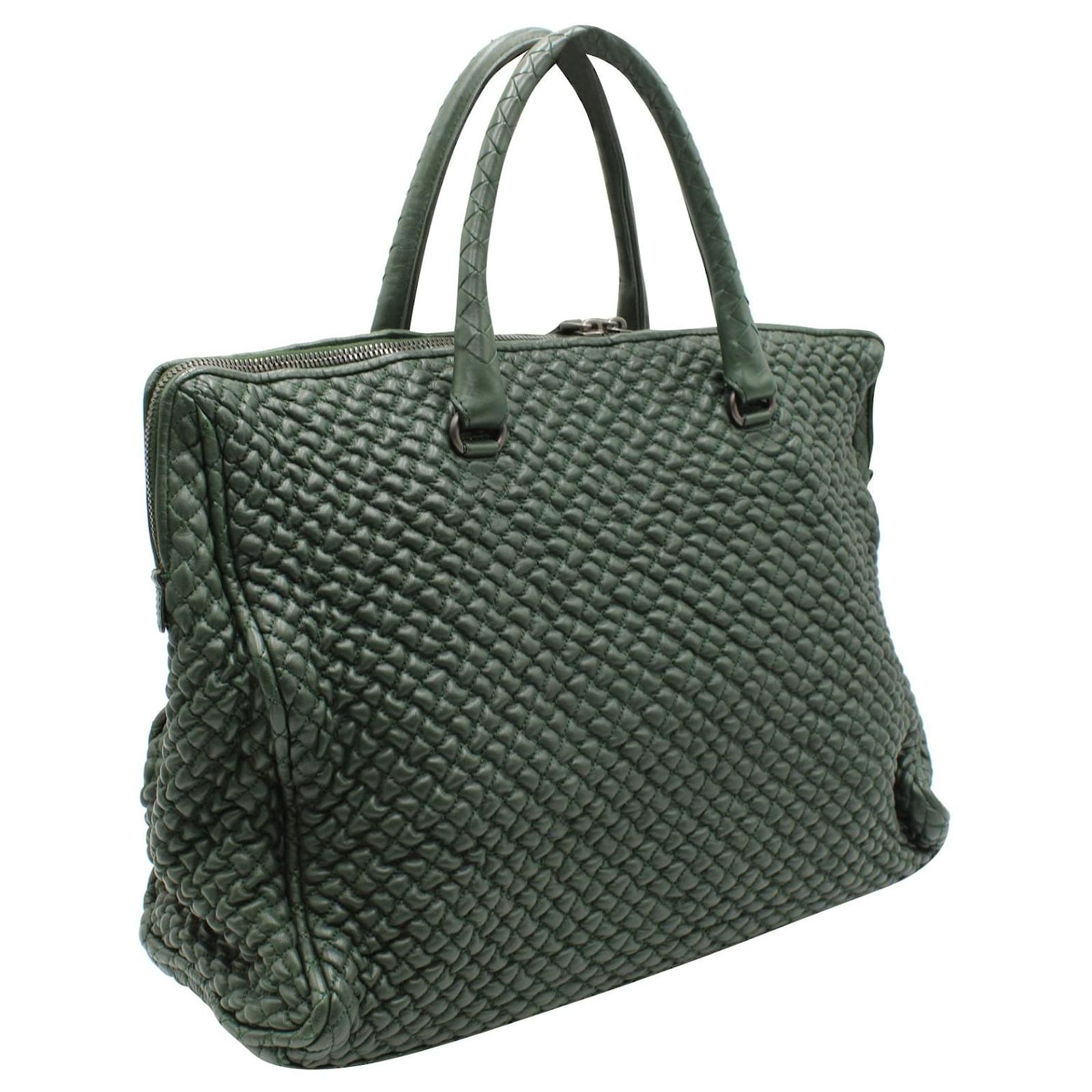 BOTTEGA VENETA Intrecciato Woven Nappa Leather Convertible Tote Bag