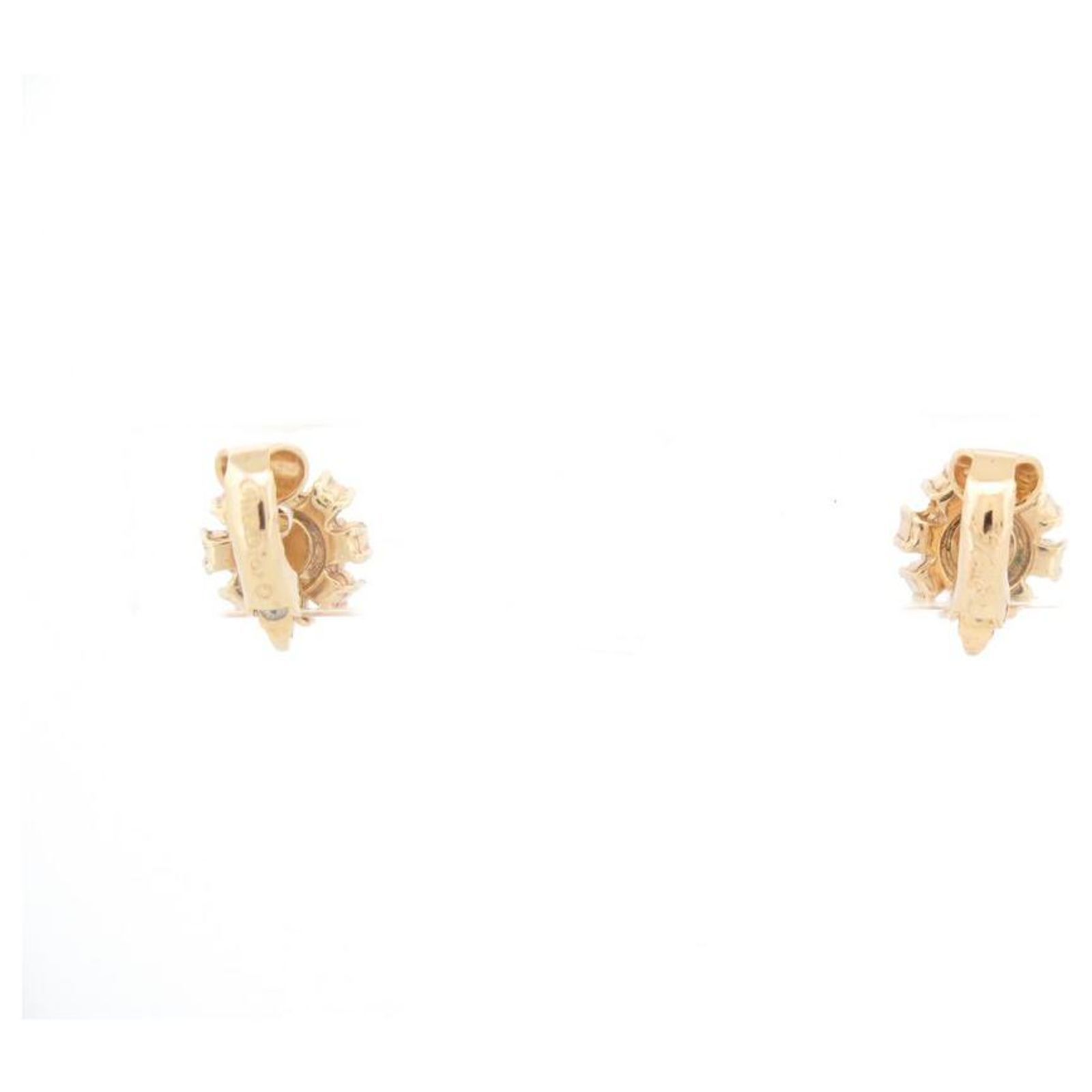 Boucles D'oreilles Vintage MILLOR - Clip Métal Doré, Garantie 10 Ans, Occasion