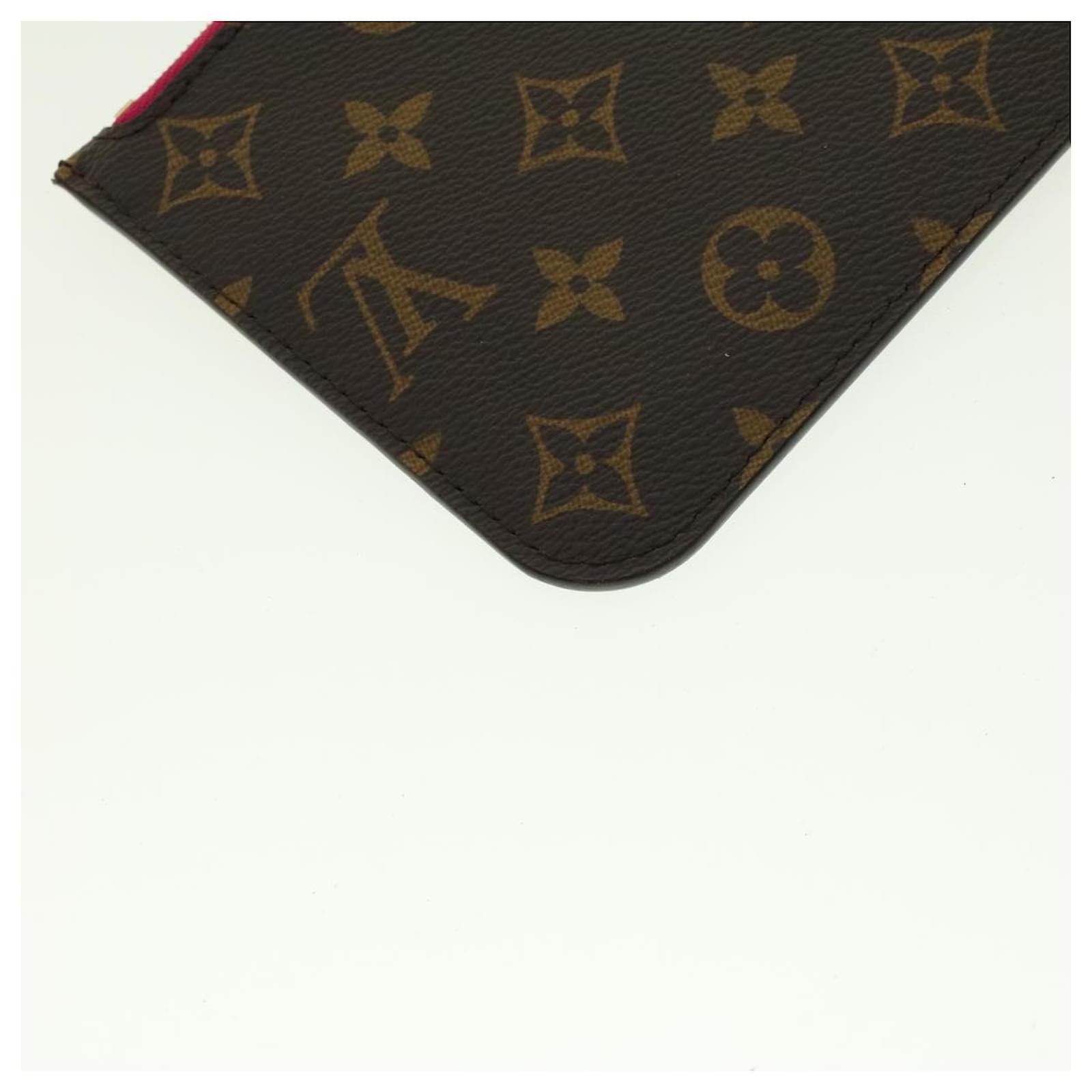 LOUIS VUITTON Monogram Neverfull PM Pouch LV Auth am4637 Cloth ref