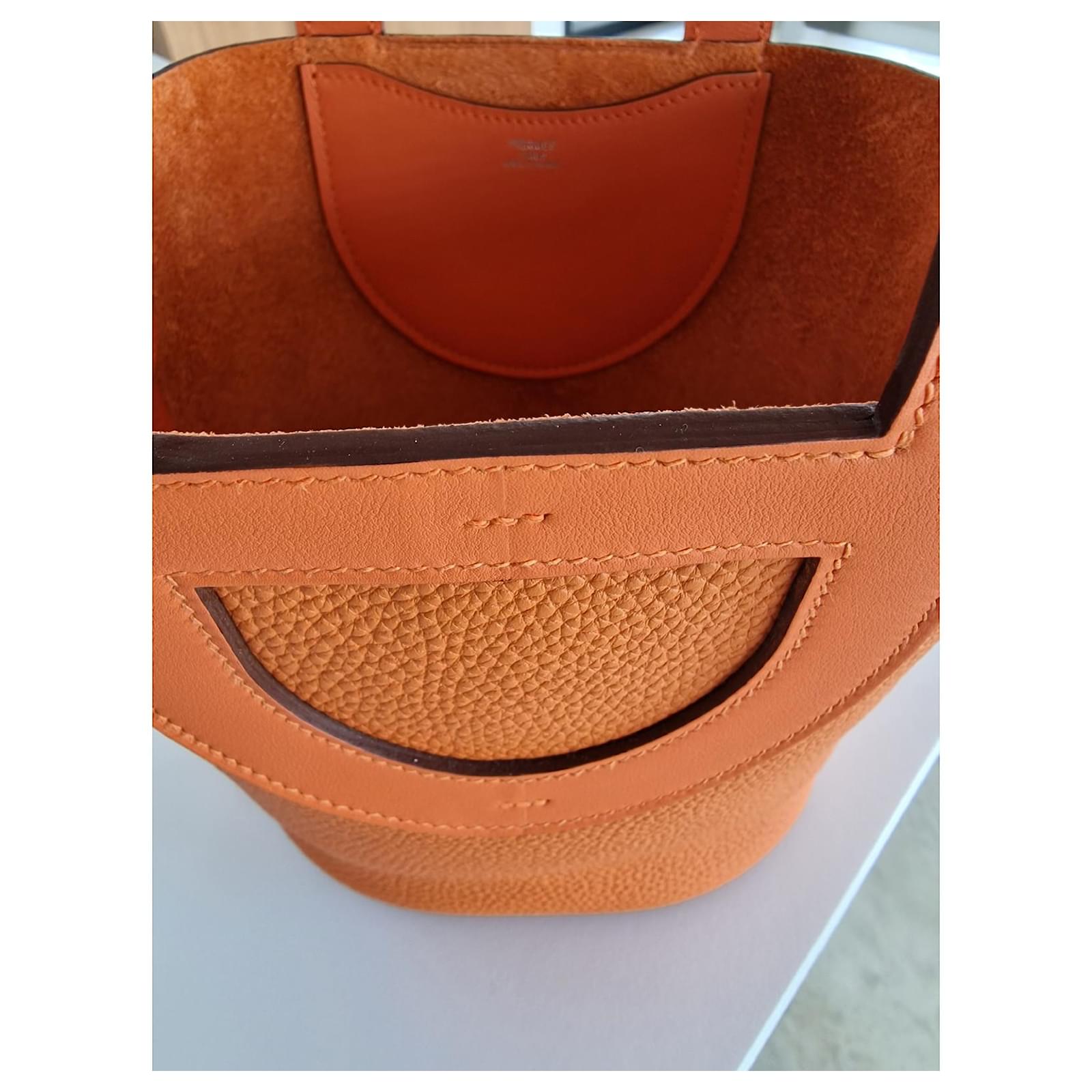 Hermès Hermes IN-THE-LOOP bag 18 Orange Leather ref.921357 - Joli Closet