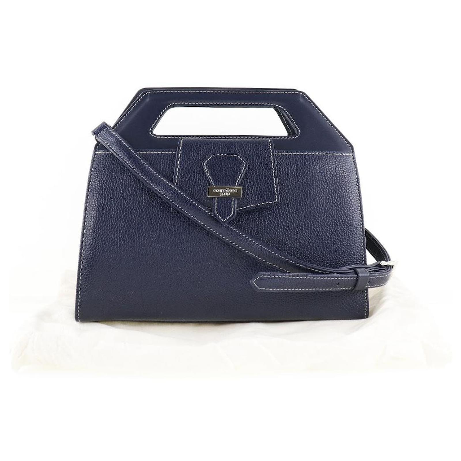 Courreges Handbags Dark blue Leather ref.479451 - Joli Closet