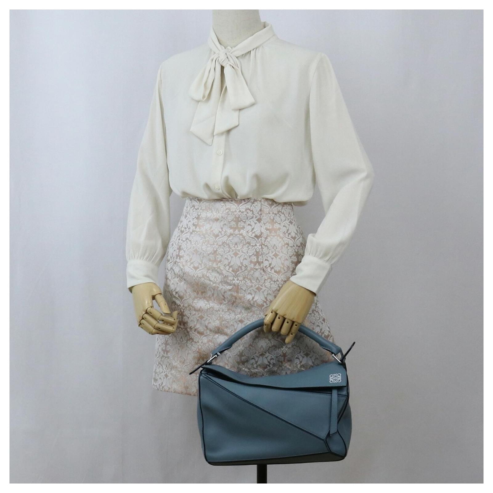 Loewe Puzzle Blue Leather ref.921876 - Joli Closet