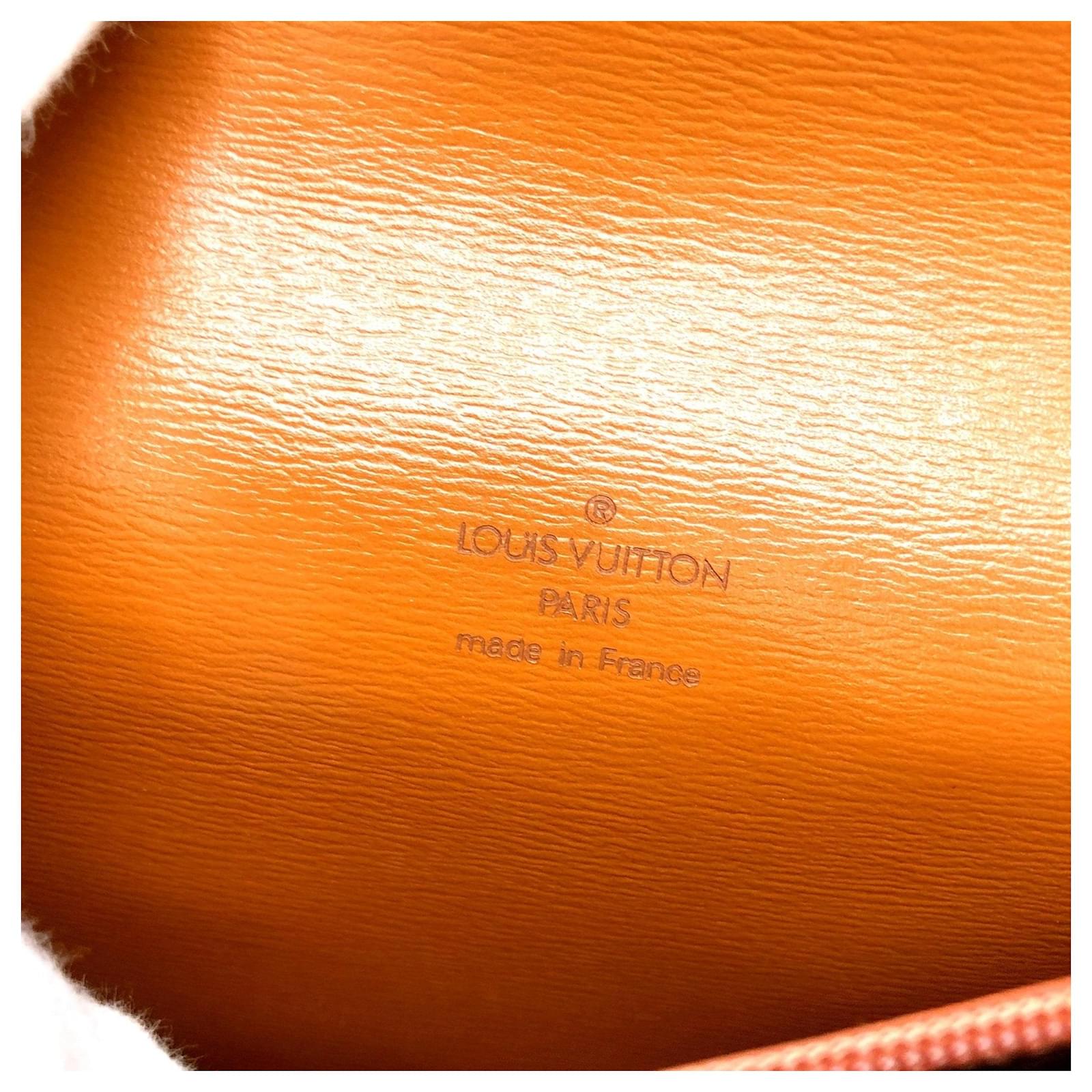 Louis VUITTON: Tilsitt bag in camel pi leather, flap c…