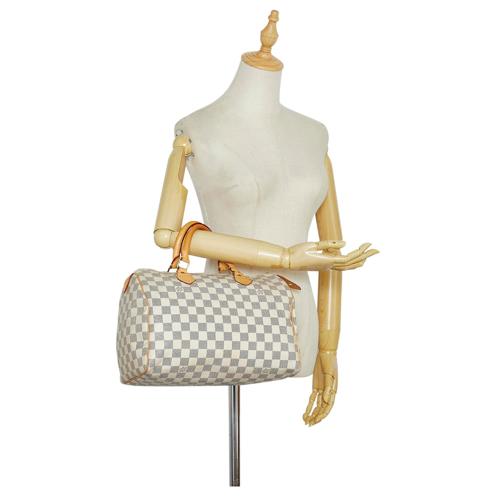 Authentic LOUIS VUITTON Damier Speedy Bandouliere 30cm N41367