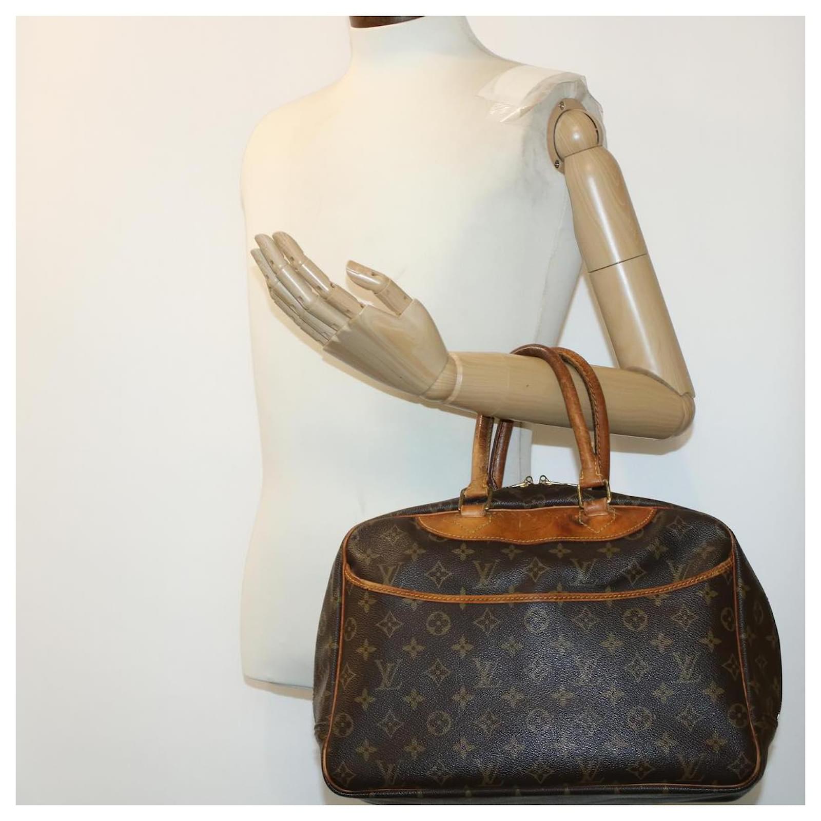 LOUIS VUITTON DEAUVILLE BOWLING HAND BAG PURSE MONOGRAM M47270