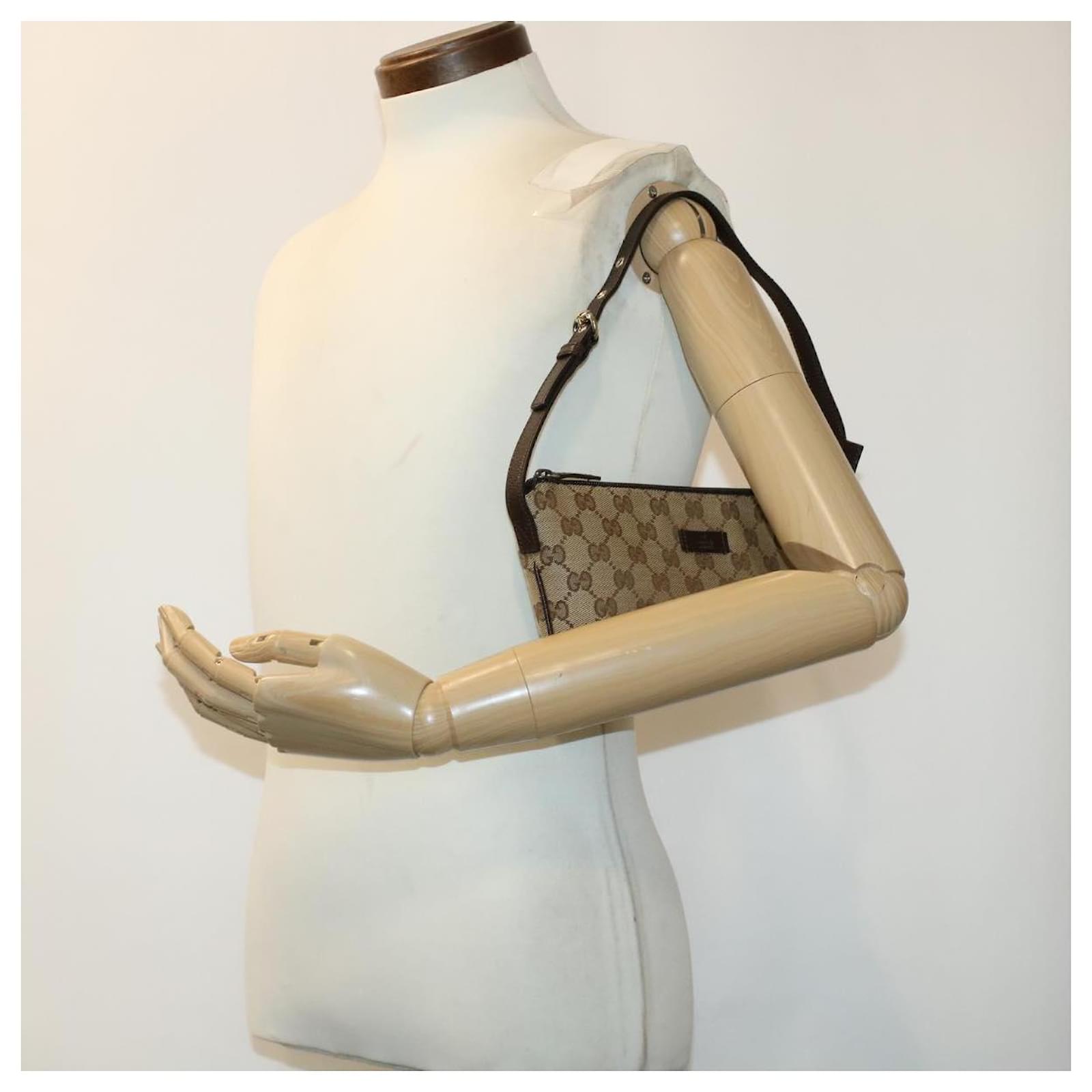 GUCCI GG Canvas Shoulder Bag Beige 190393 Auth yk7036b ref