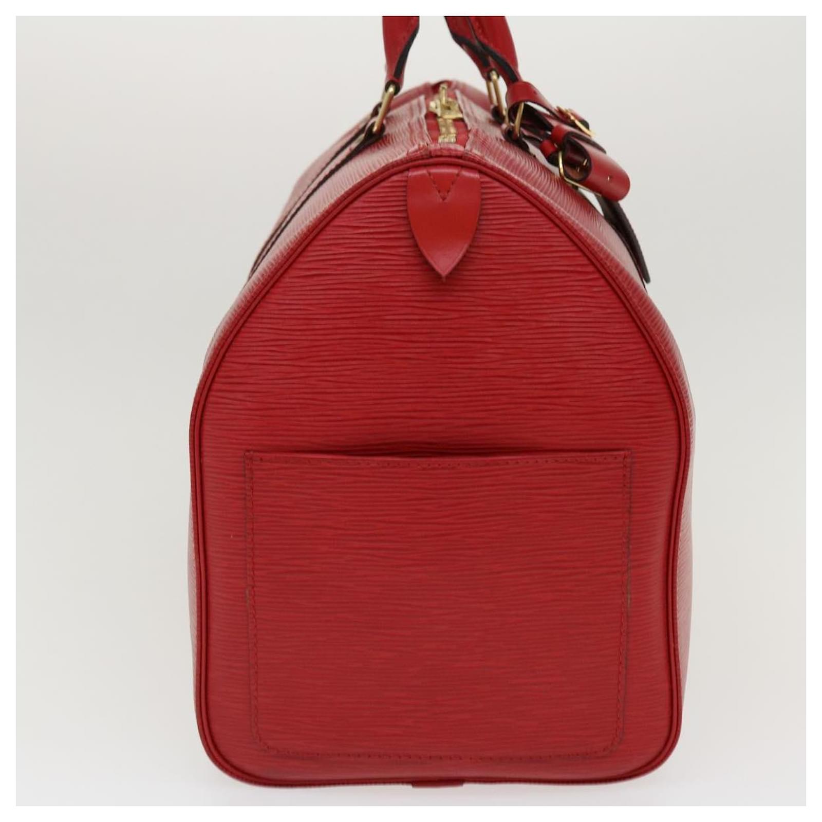 Louis Vuitton Red Epi Leather Speedy 30 Boston Bag Louis Vuitton