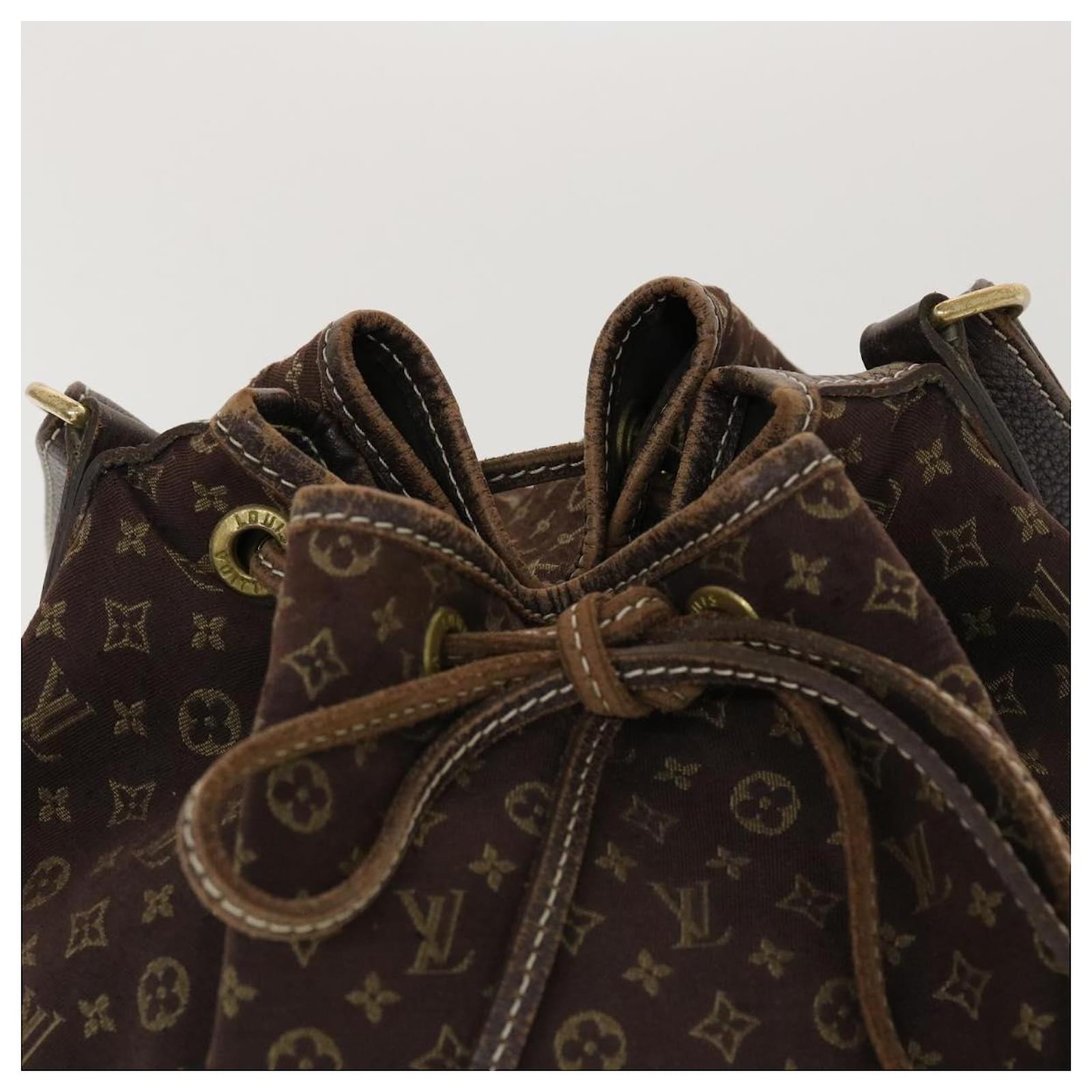 LOUIS VUITTON Monogram Mini Lin Noe Shoulder Bag Brown M95229 LV Auth  yk6923