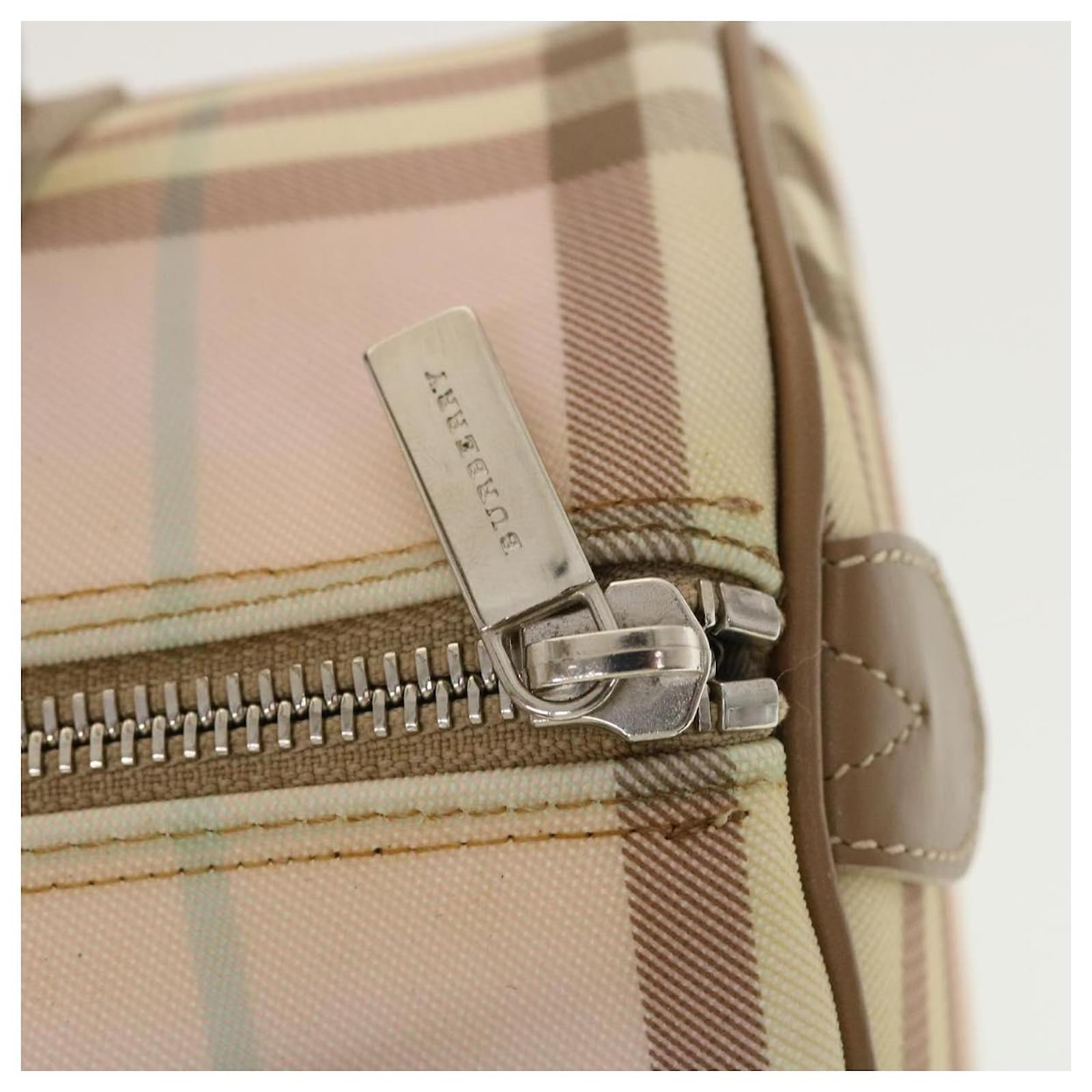 Burberry pink nova check sales bag