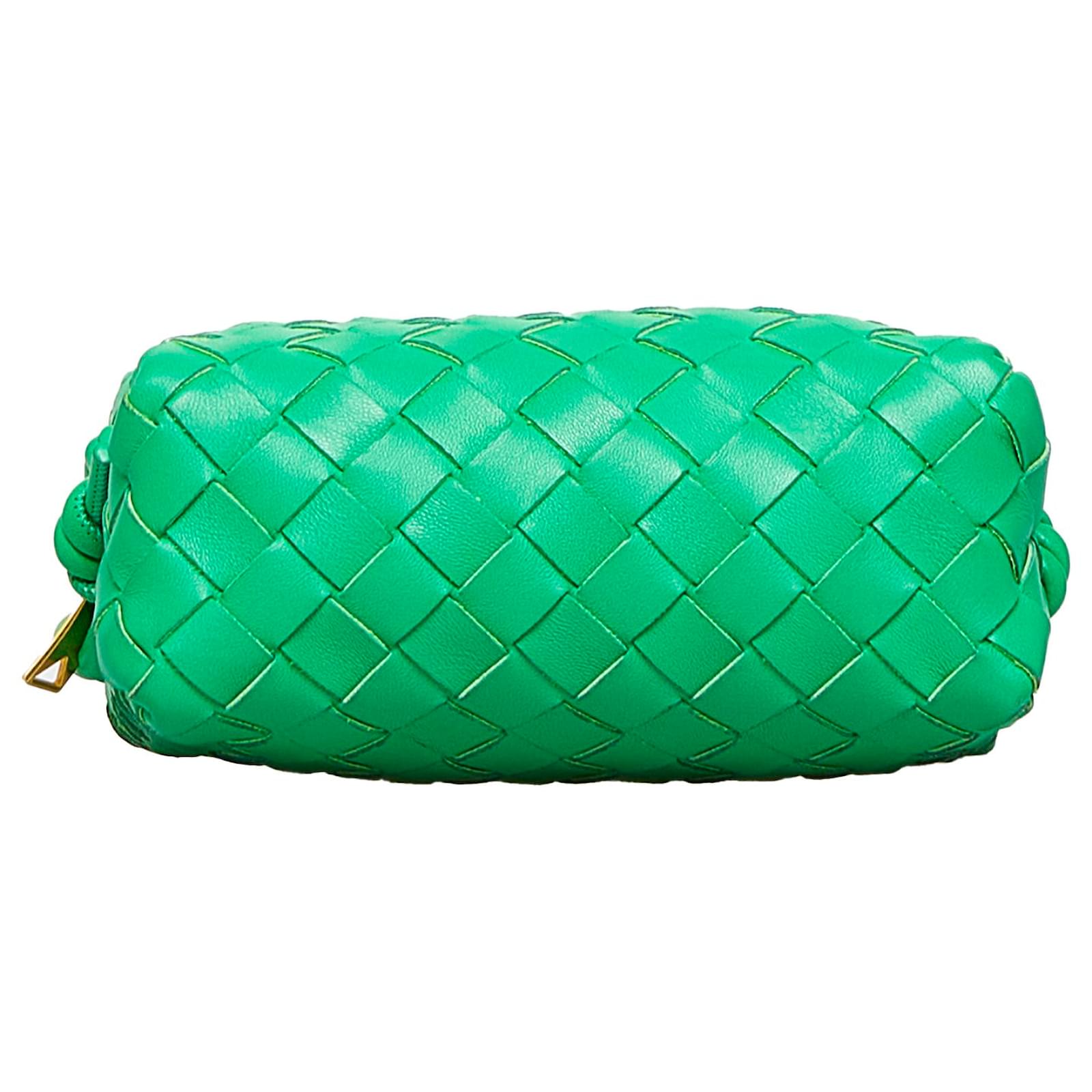 Bottega Veneta Green Mini Intrecciato Loop Leather ref.927131