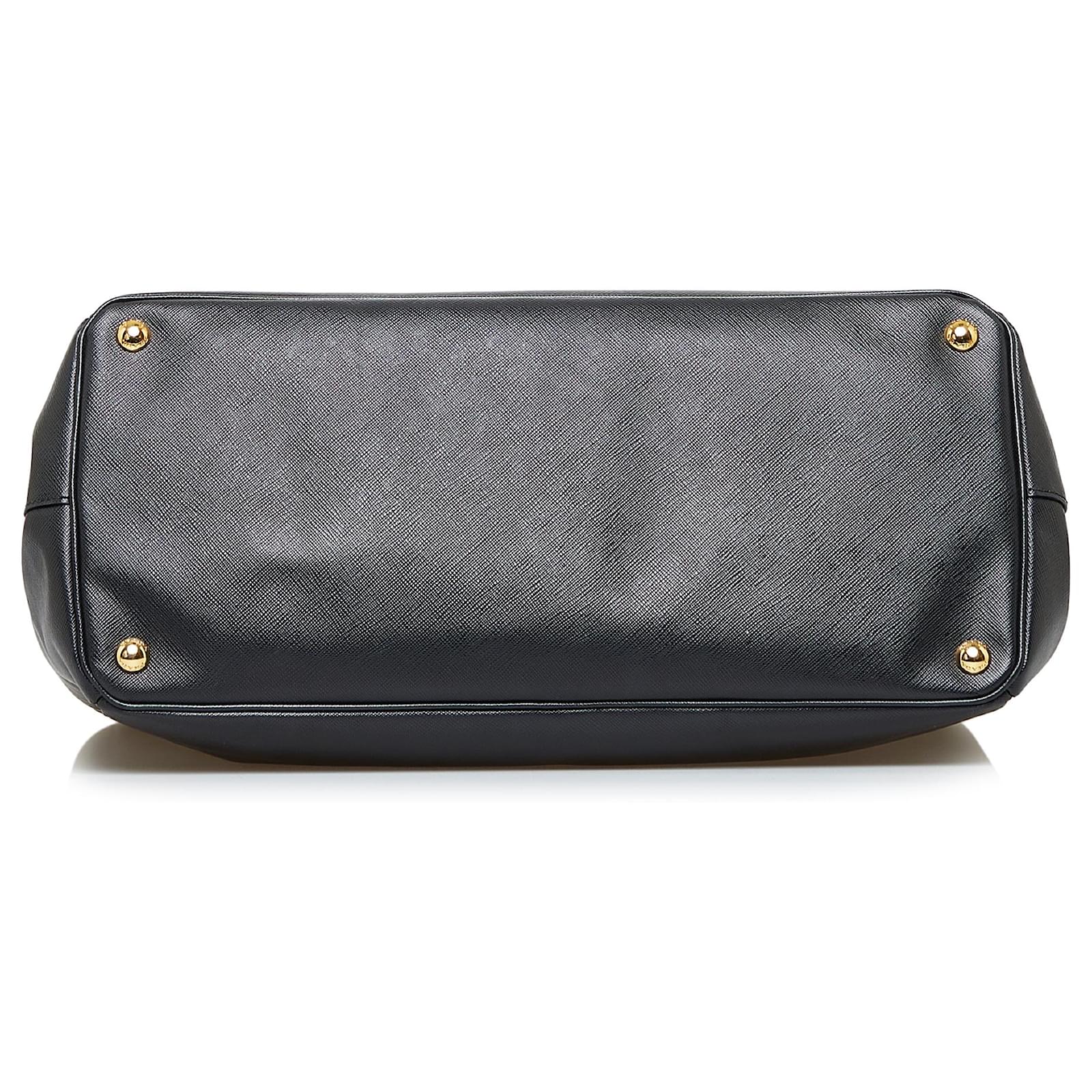 Prada Black Large Saffiano Galleria Tote Bag Leather ref.927180