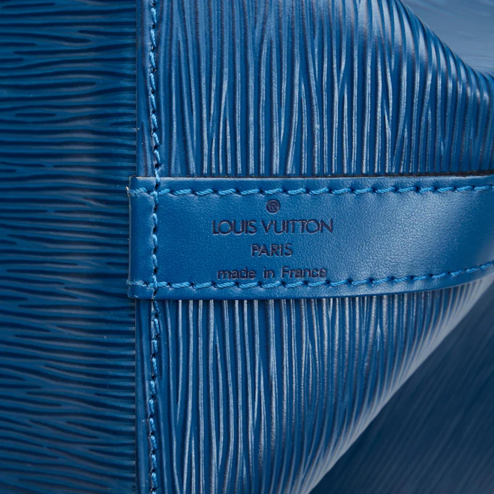 Louis Vuitton Epi Petit Noe M44105 Blue Leather Pony-style