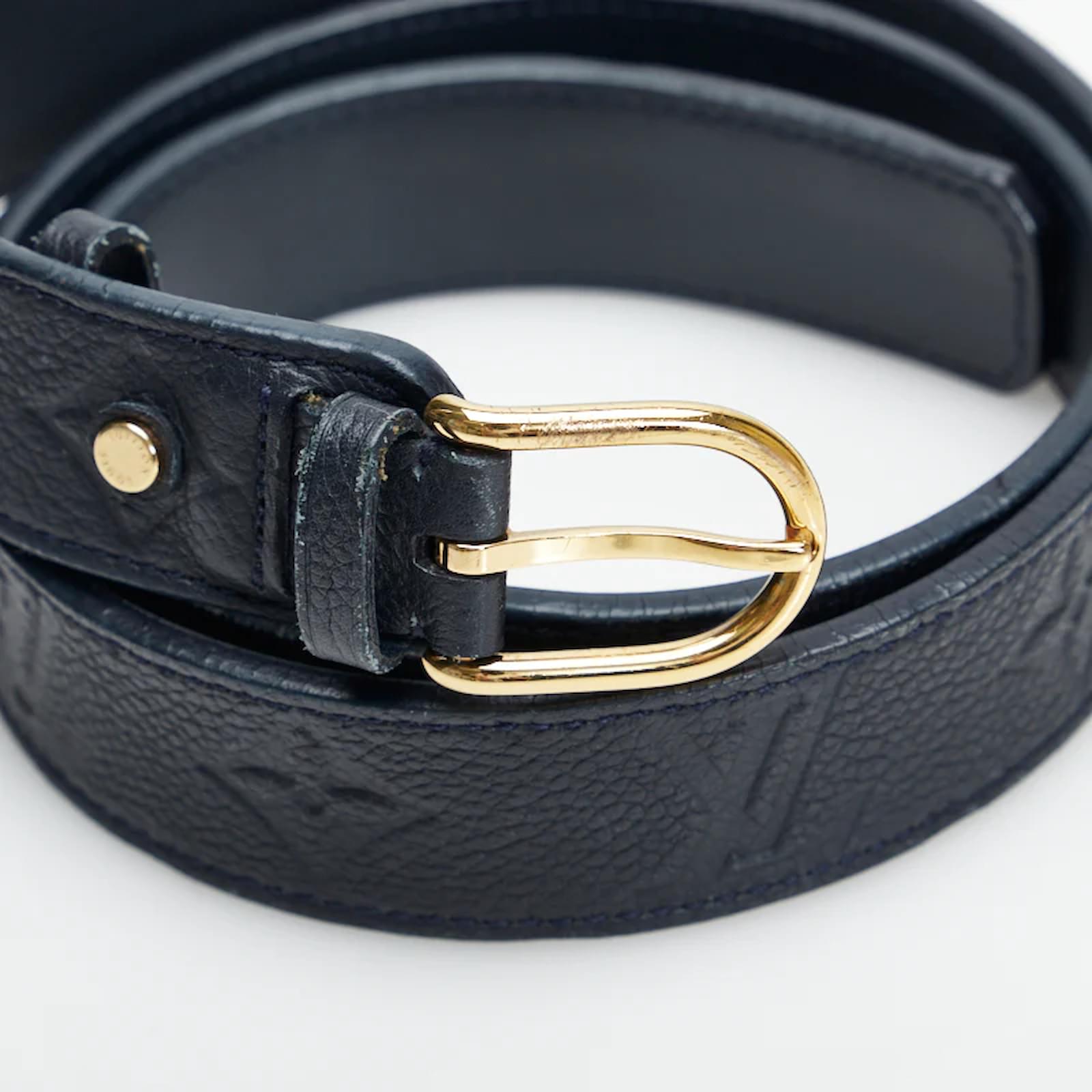 Louis Vuitton Monogram Empreinte Ceinture Gracieux M9748 Blue Leather  Pony-style calfskin ref.928245 - Joli Closet