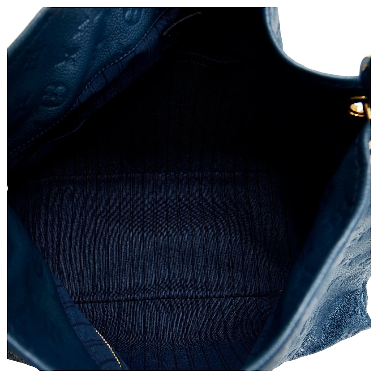 Louis Vuitton Blue Monogram Empreinte Artsy MM Navy blue Leather