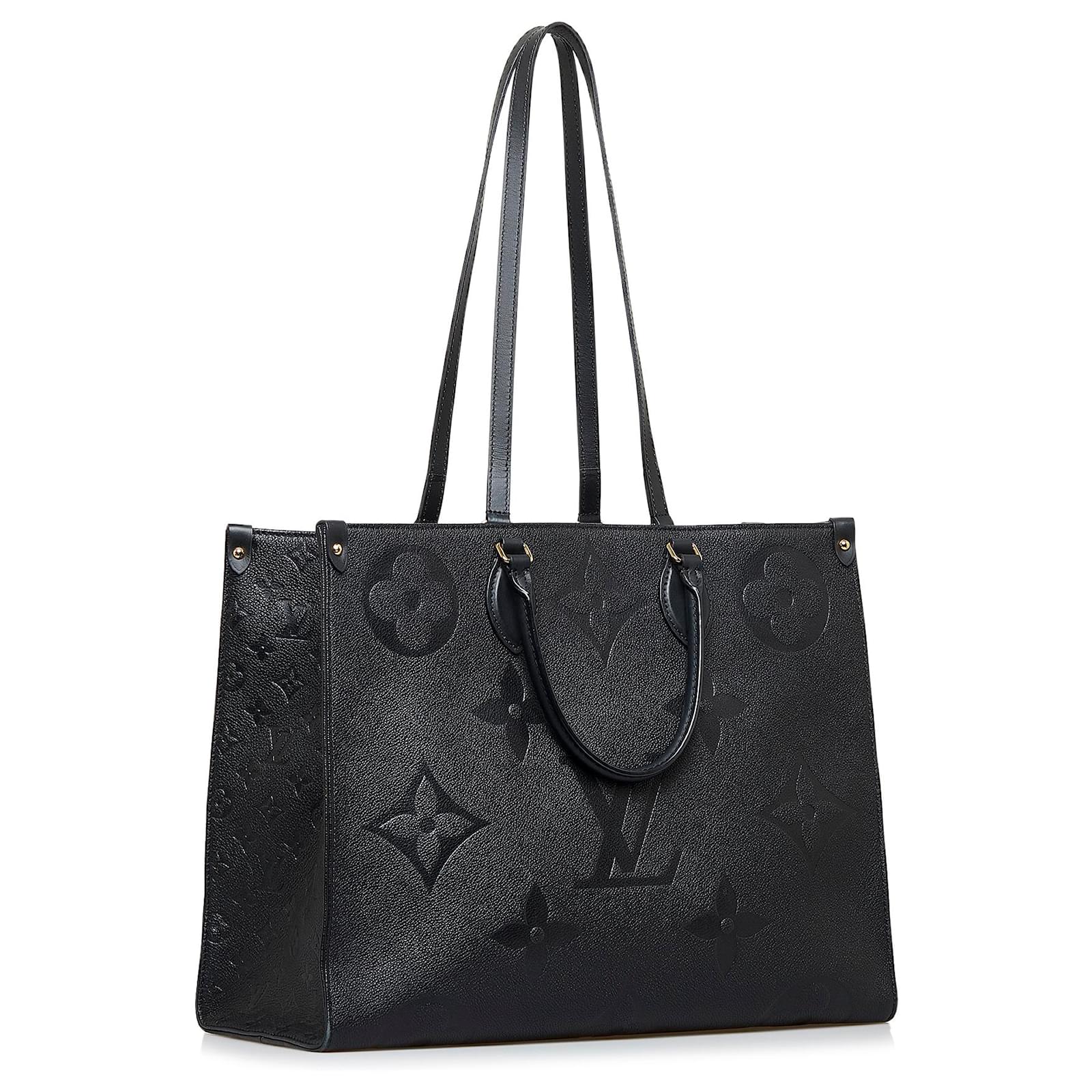 Louis Vuitton Black Monogram Empreinte Onthego Gm Leather ref