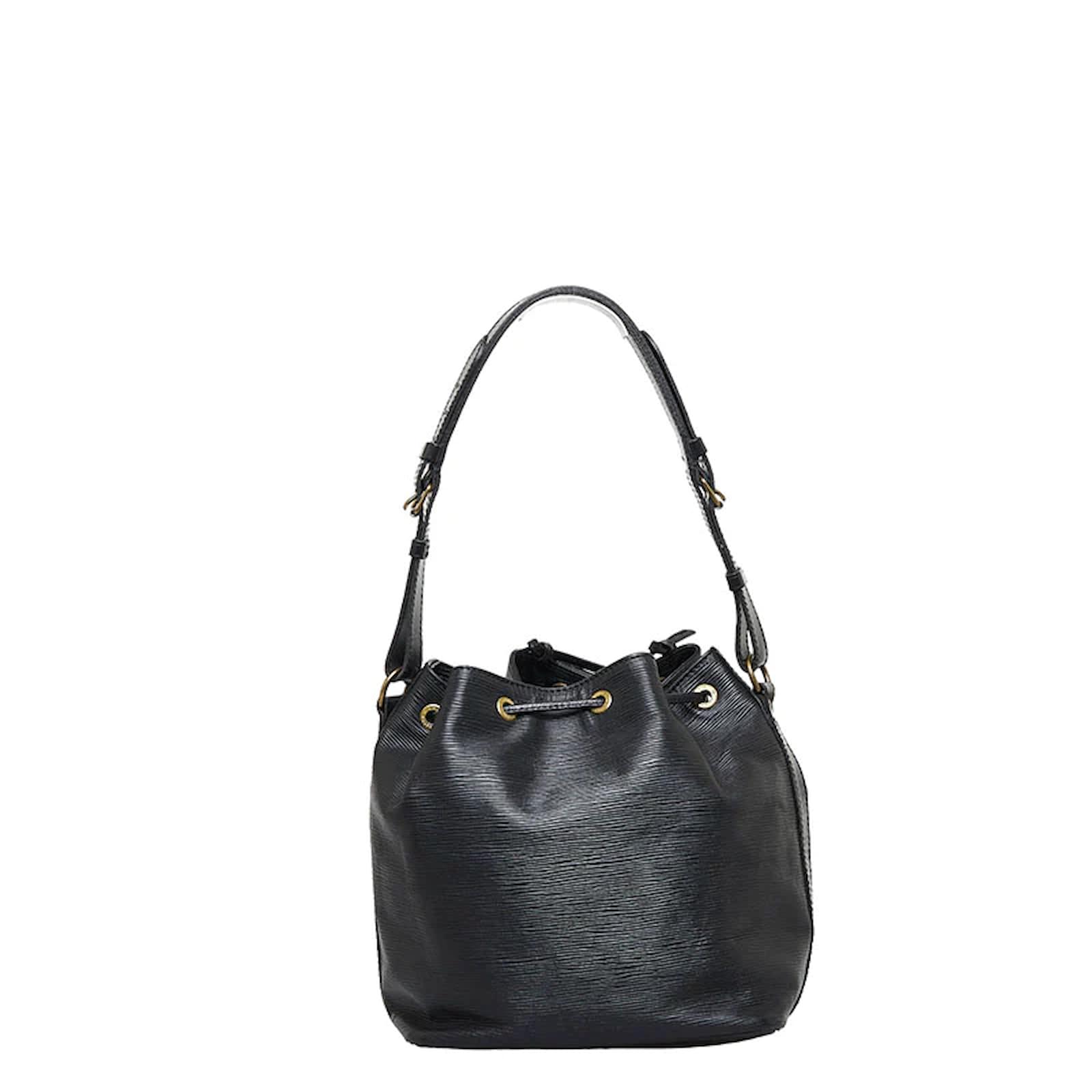 Louis Vuitton Epi Petit Noe M59012 Black Leather Pony-style calfskin  ref.1007305 - Joli Closet