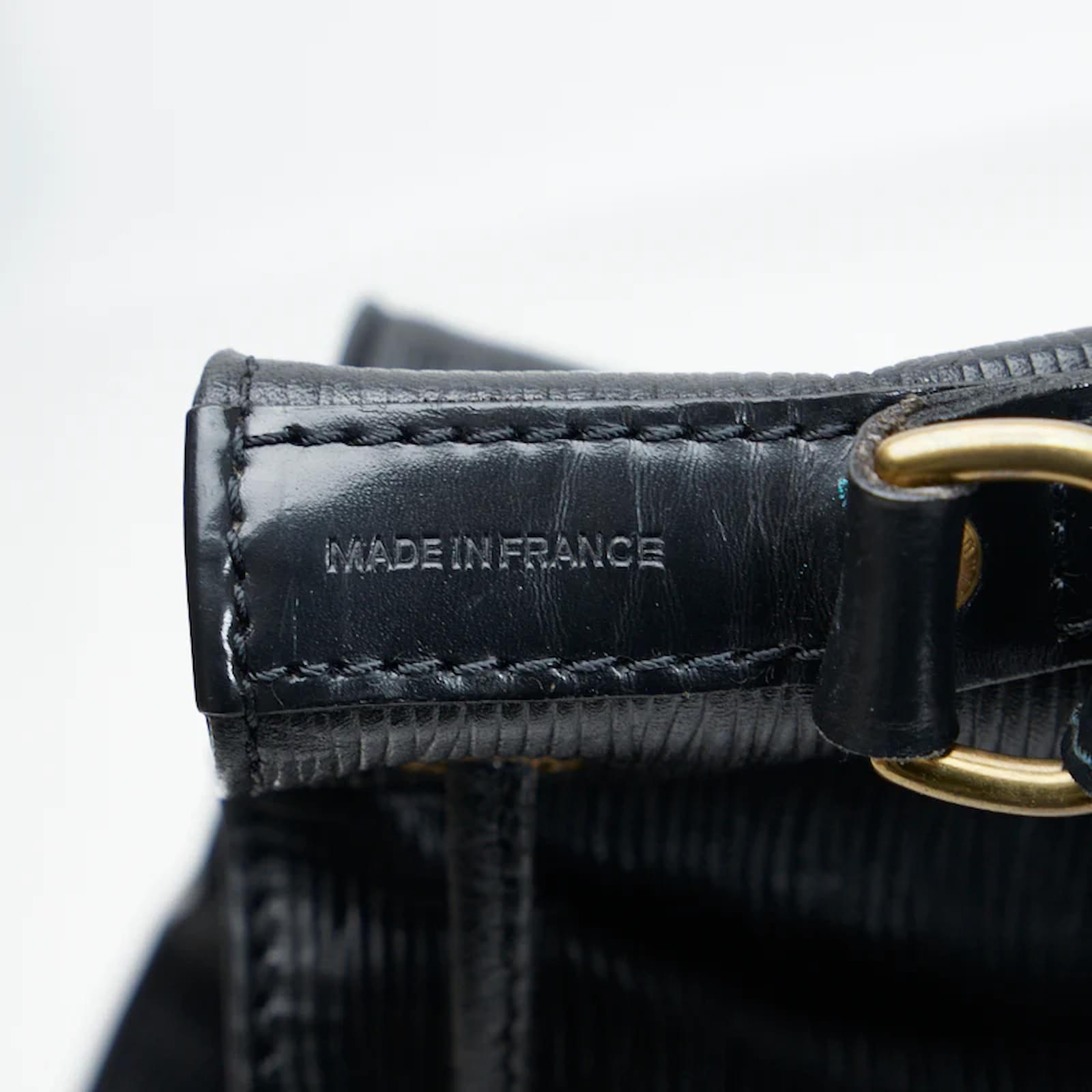 Louis Vuitton Epi Petit Noe M59012 Black Leather Pony-style calfskin  ref.1008190 - Joli Closet